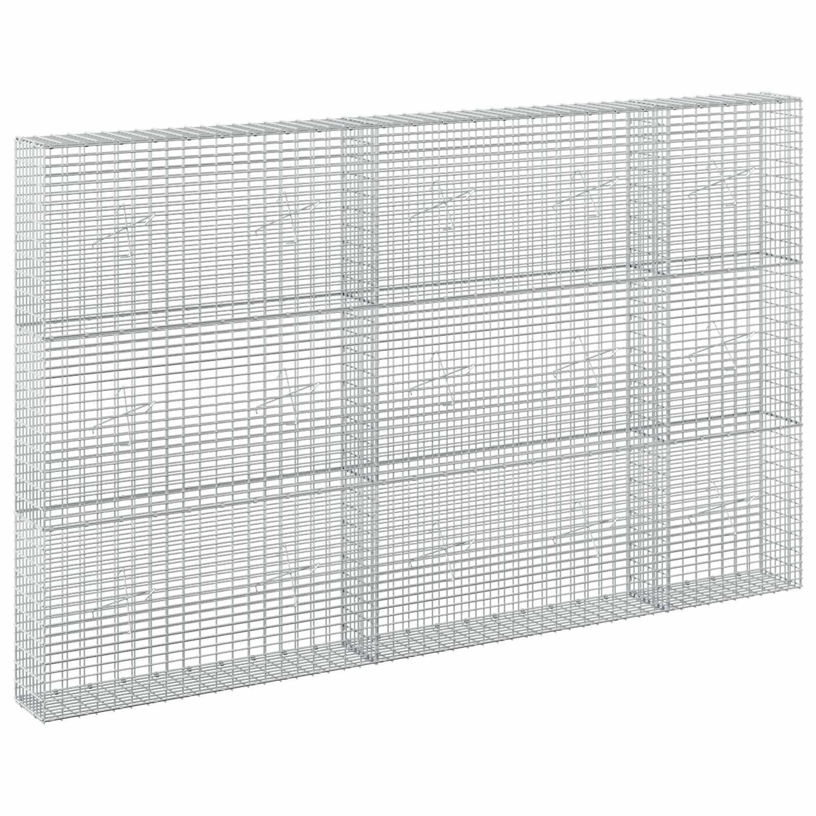 Gabion z žico 3,5 mm in mrežo 5x2,5 cm 250x20x150 cm