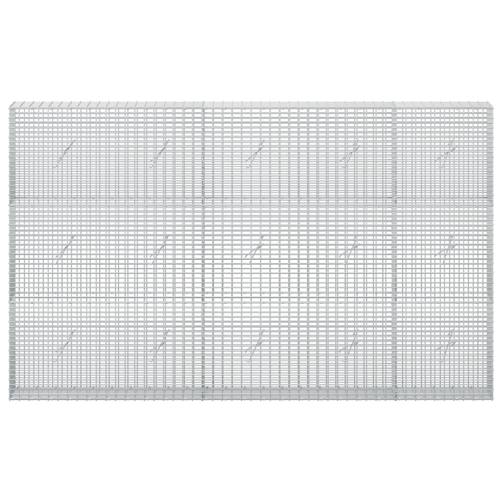 Gabion z žico 3,5 mm in mrežo 5x2,5 cm 250x20x150 cm
