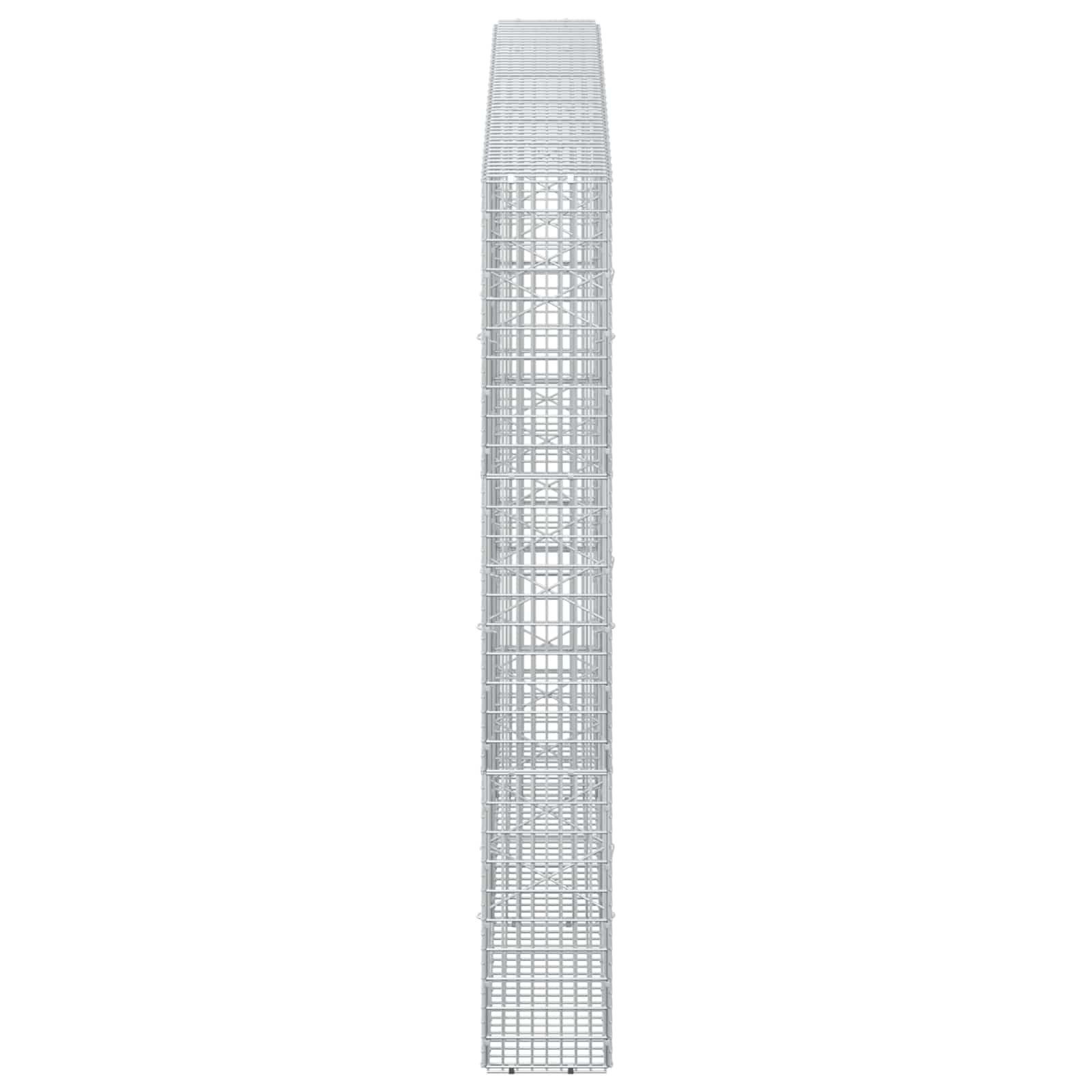 Gabion z žico 3,5 mm in mrežo 5x2,5 cm 250x20x150 cm