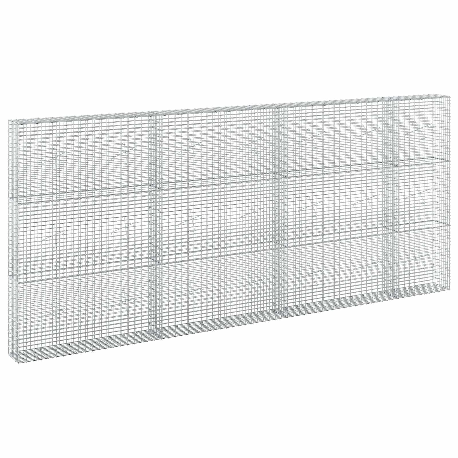 Gabion z žico 3,5 mm in mrežo 5x2,5 cm 350x20x150 cm