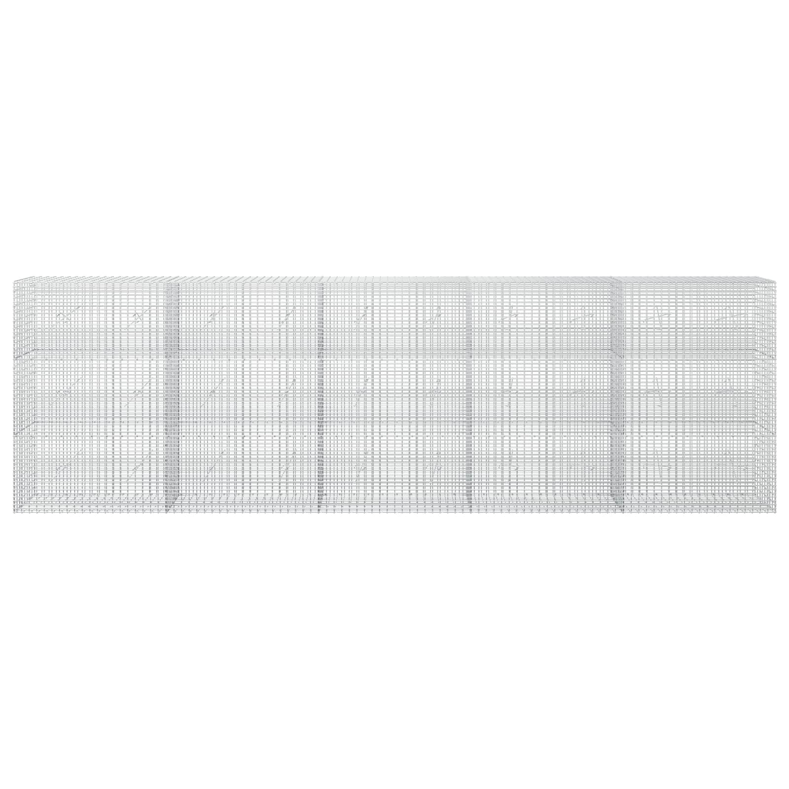 Gabion z žico 3,5 mm in mrežo 5x2,5 cm 500x20x150 cm