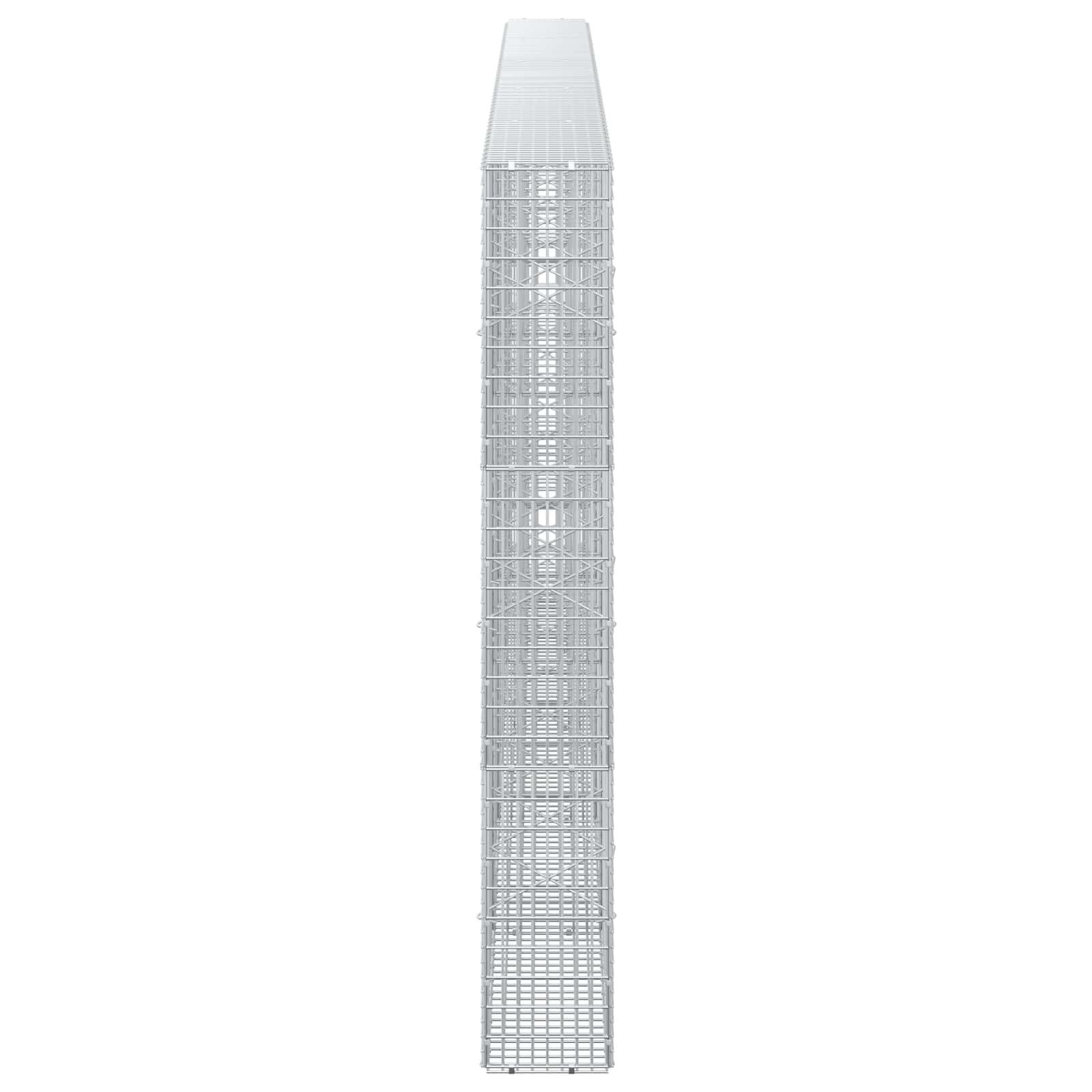 Gabion z žico 3,5 mm in mrežo 5x2,5 cm 500x20x150 cm