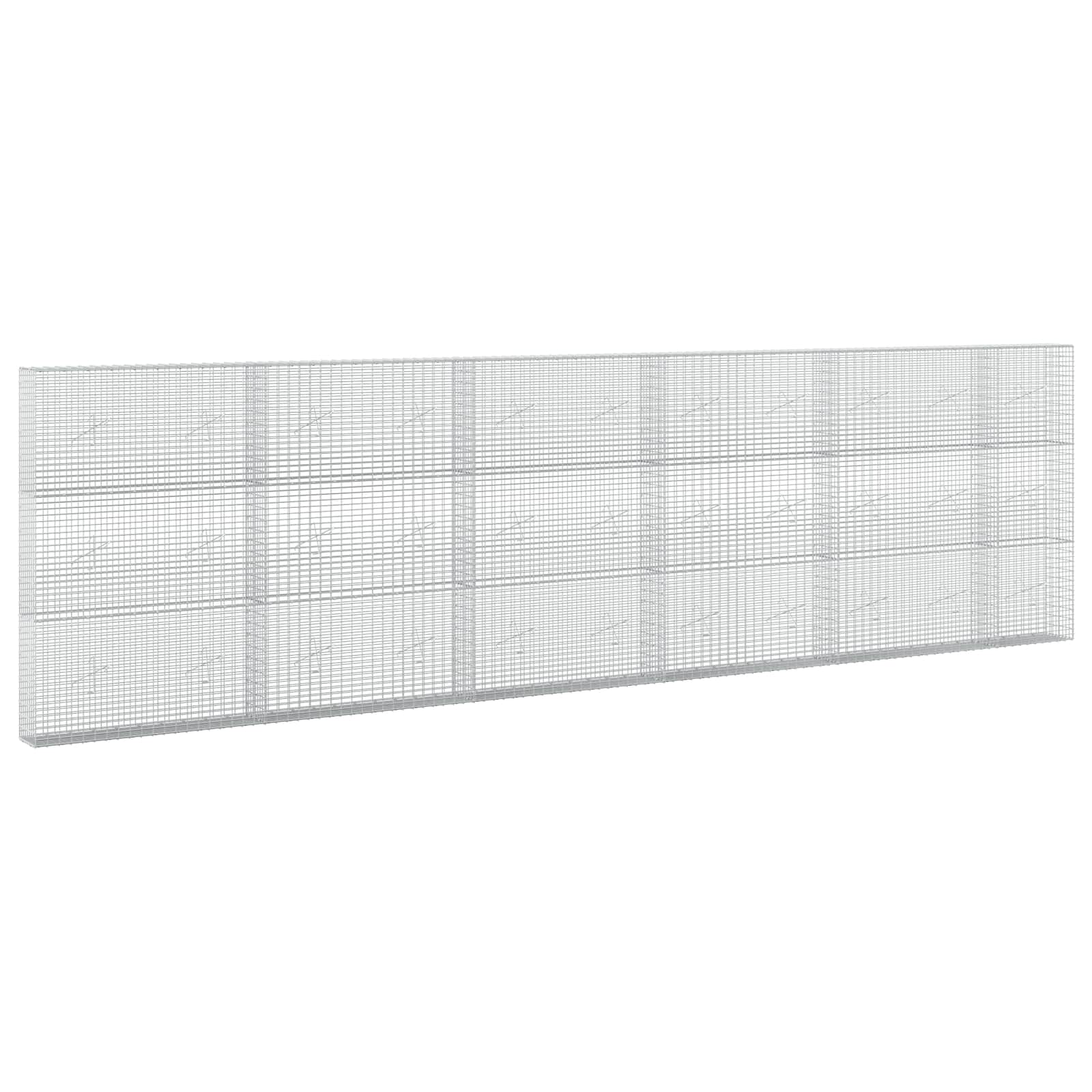 vidaXL Gabion cu Fir de 3,5 mm și Plasă de 5x2,5 cm 550x20x150 cm