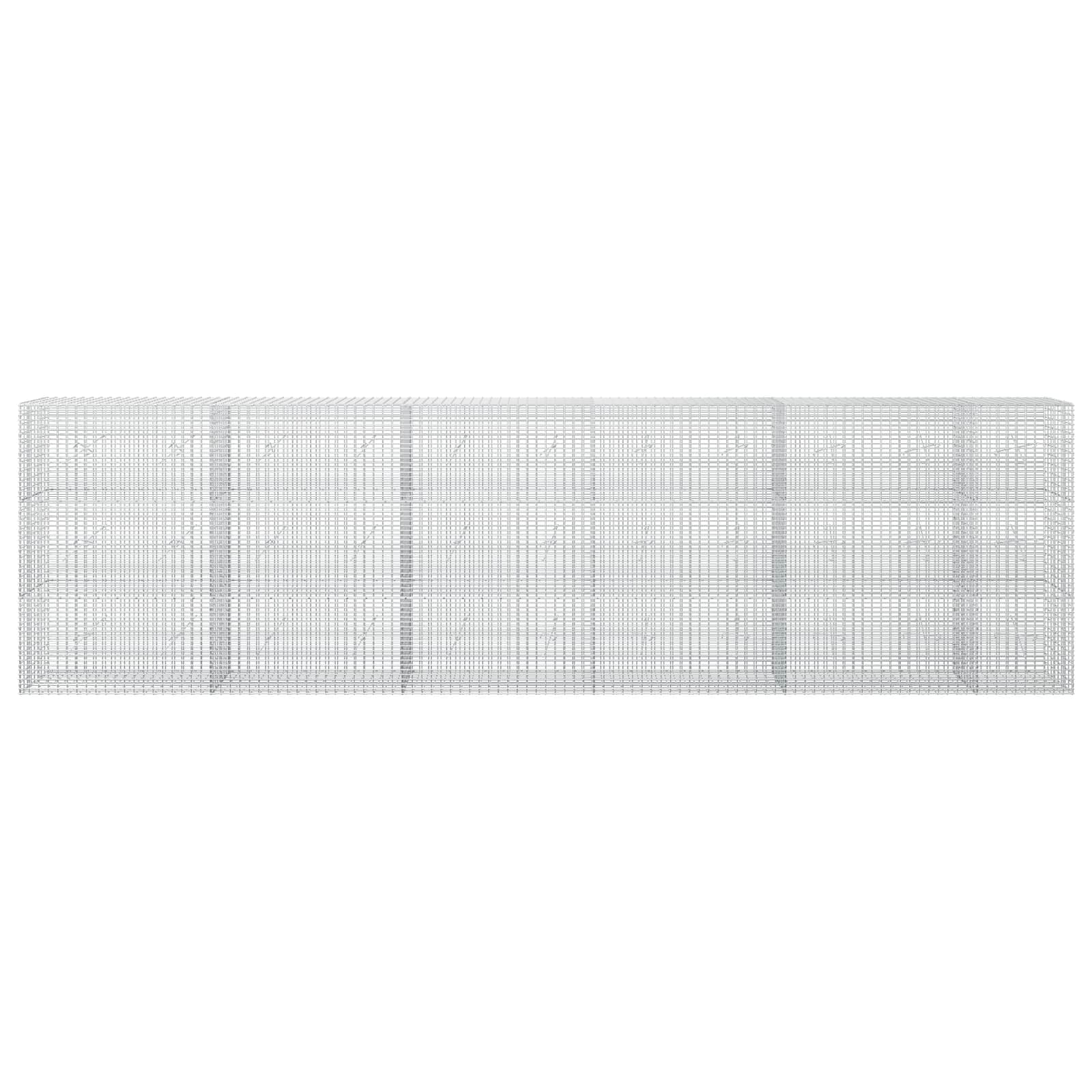 Gabion z žico 3,5 mm in mrežo 5x2,5 cm 550x20x150 cm