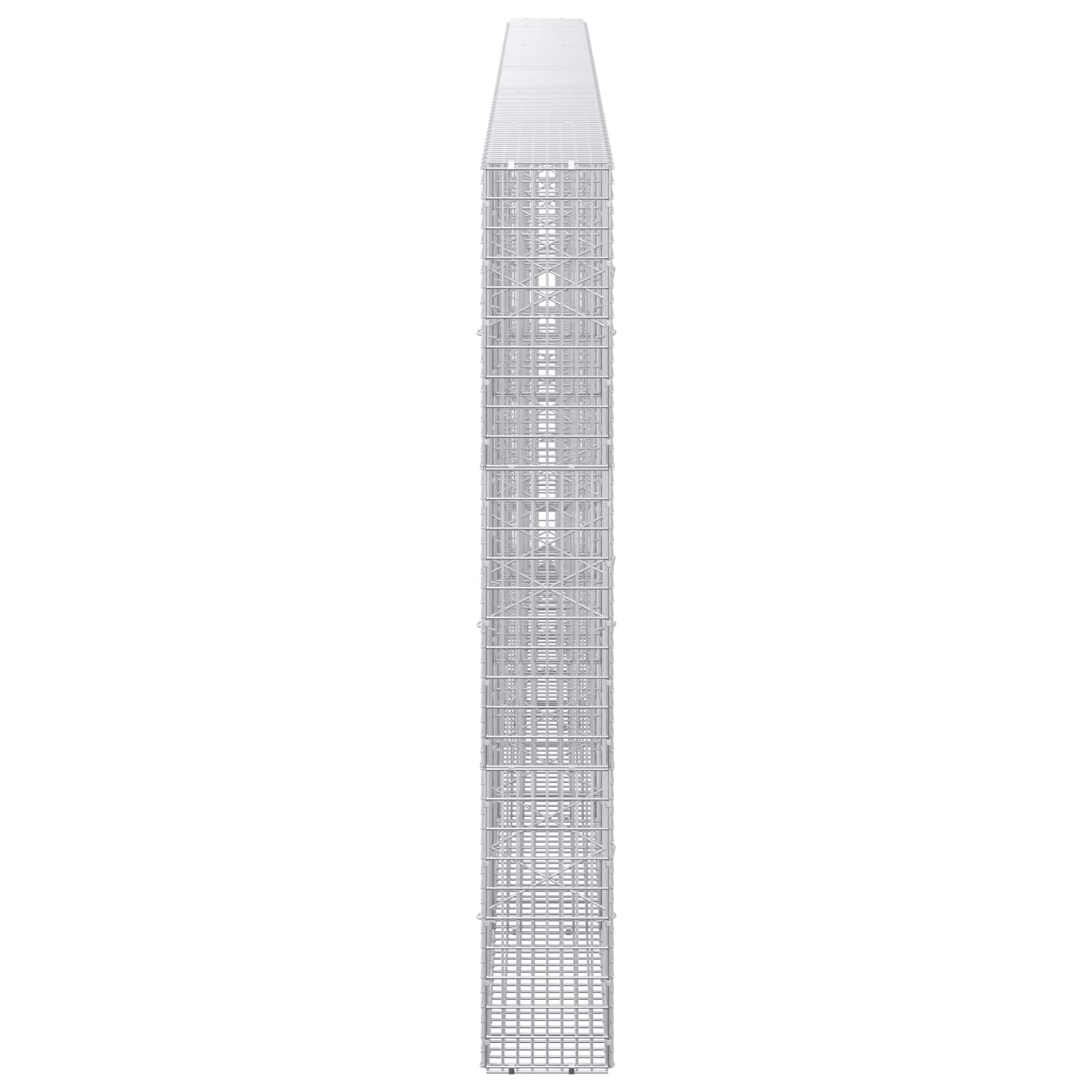 Gabion z žico 3,5 mm in mrežo 5x2,5 cm 550x20x150 cm