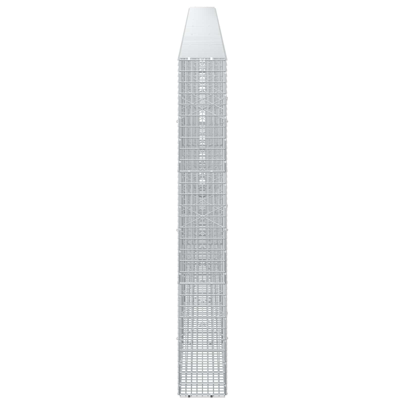Gabion z žico 3,5 mm in mrežo 5x2,5 cm 650x20x150 cm