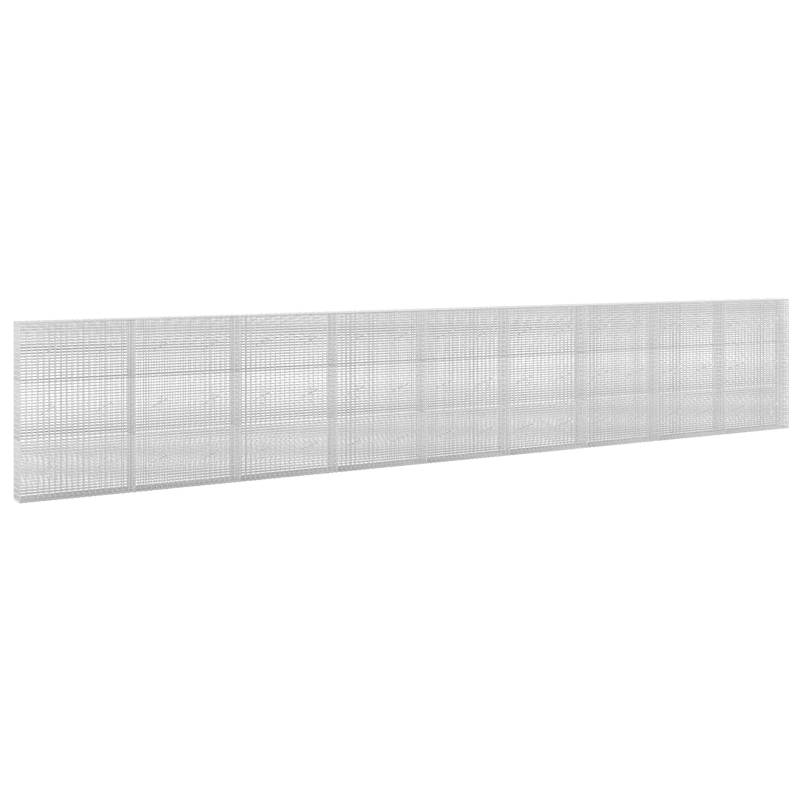 vidaXL Gabion cu Fir de 3,5 mm și Plasă de 5x2,5 cm 900x20x150 cm