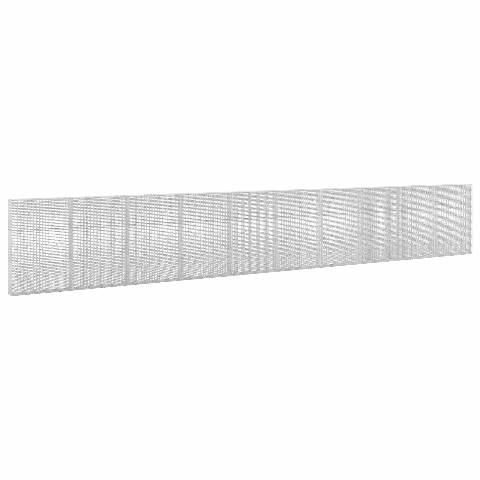 vidaXL Gabion cu Fir de 3,5 mm și Plasă de 5x2,5 cm 1000x20x150 cm