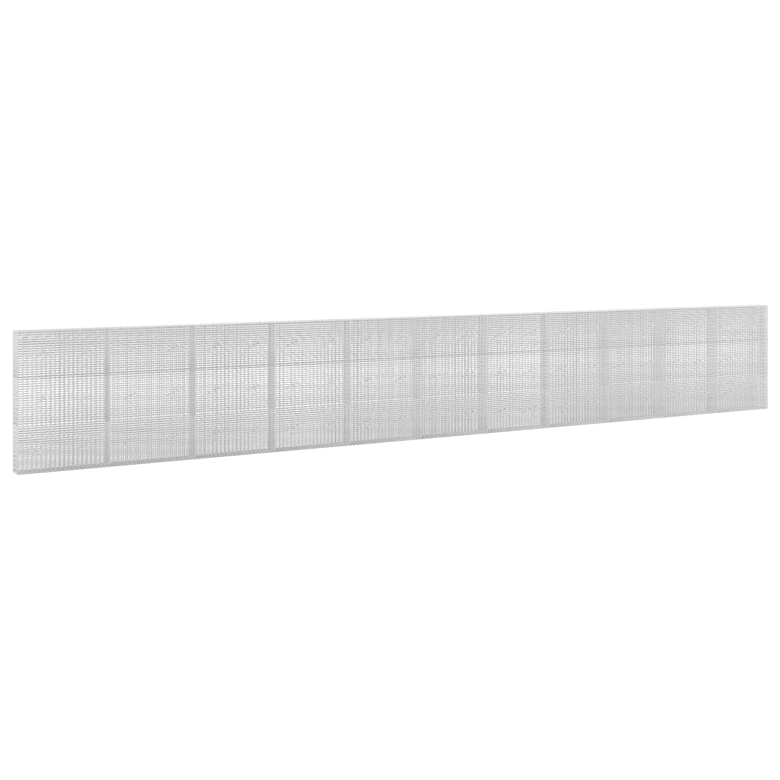 vidaXL Gabion cu Fir de 3,5 mm și Plasă de 5x2,5 cm 1100x20x150 cm