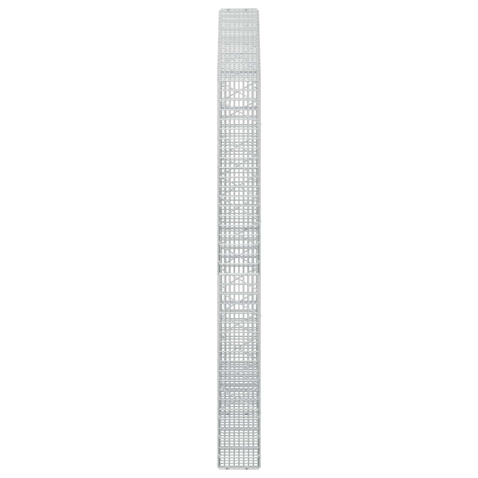 Gabion z žico 3,5 mm in mrežo 5x2,5 cm 200x20x200 cm