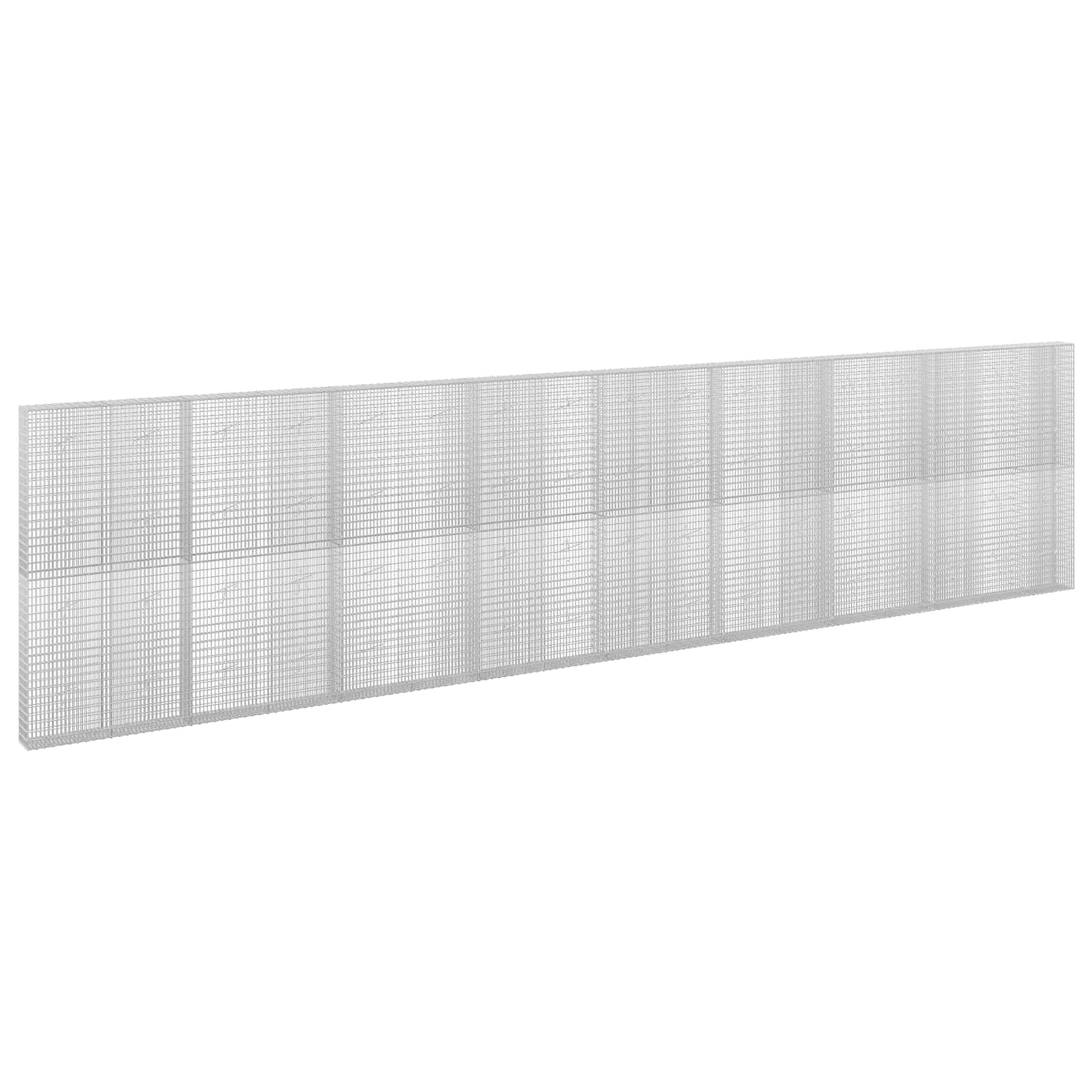 vidaXL Gabion cu Fir de 3,5 mm și Plasă de 5x2,5 cm 850x20x200 cm