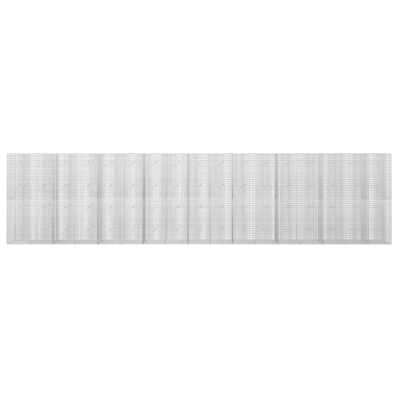 Gabion z žico 3,5 mm in mrežo 5x2,5 cm 850x20x200 cm