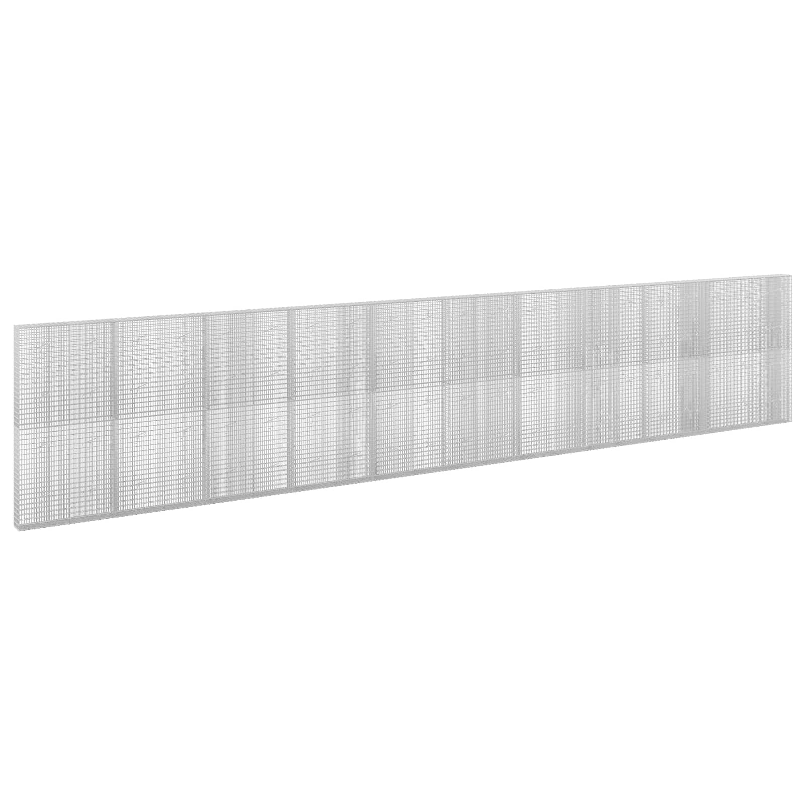 vidaXL Gabion cu Fir de 3,5 mm și Plasă de 5x2,5 cm 1050x20x200 cm