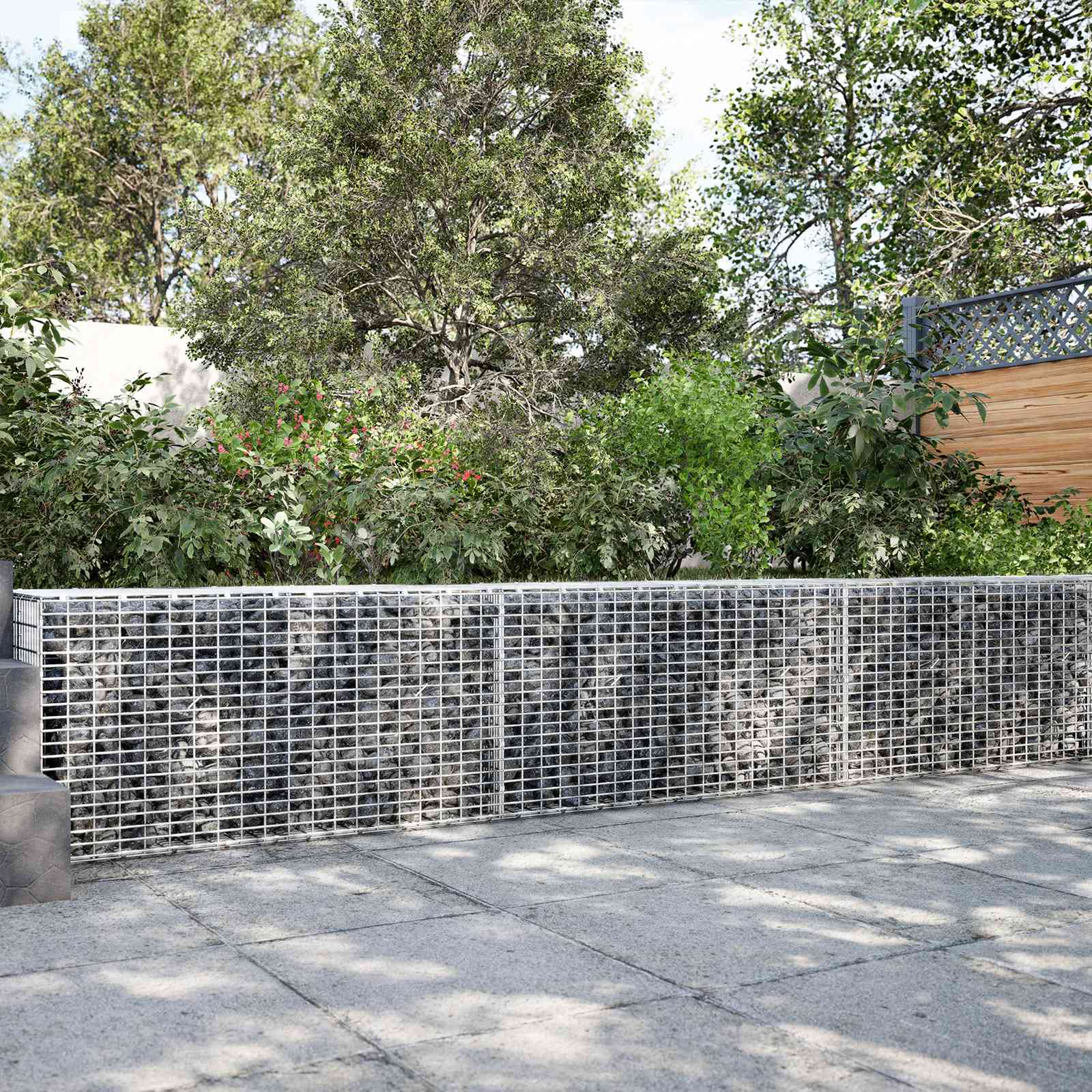 Gabion z žico 3,5 mm in mrežo 5x2,5 cm 200x30x50 cm