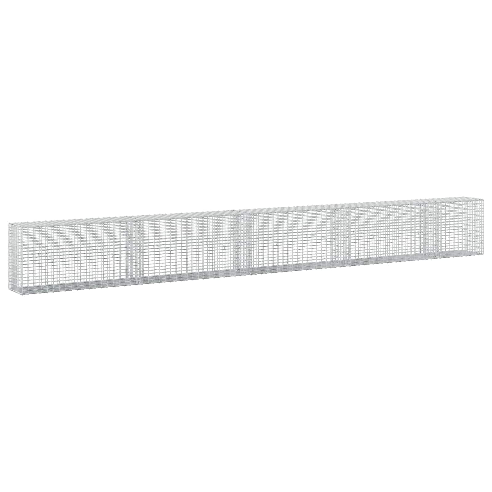 Gabion z žico 3,5 mm in mrežo 5x2,5 cm 450x30x50 cm