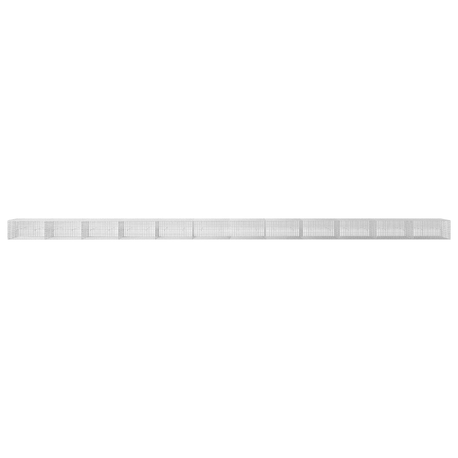 Gabion z žico 3,5 mm in mrežo 5x2,5 cm 1200x30x50 cm