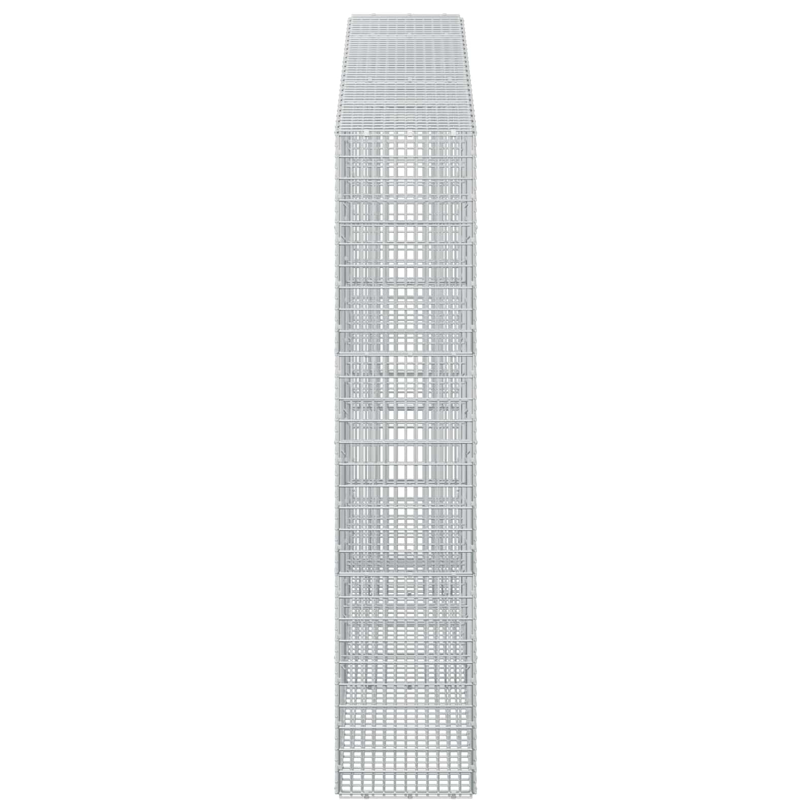 Gabion z žico 3,5 mm in mrežo 5x2,5 cm 250x30x150 cm