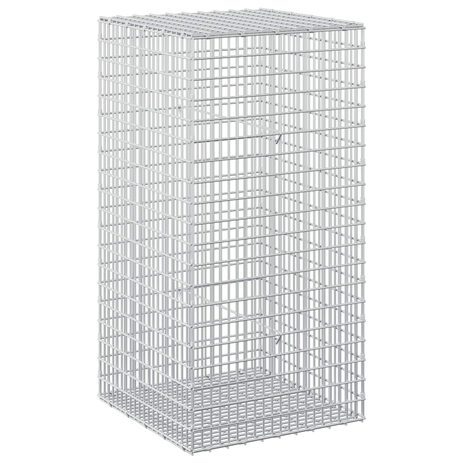 Gabion z žico 3,5 mm in mrežo 5x2,5 cm 50x50x100 cm
