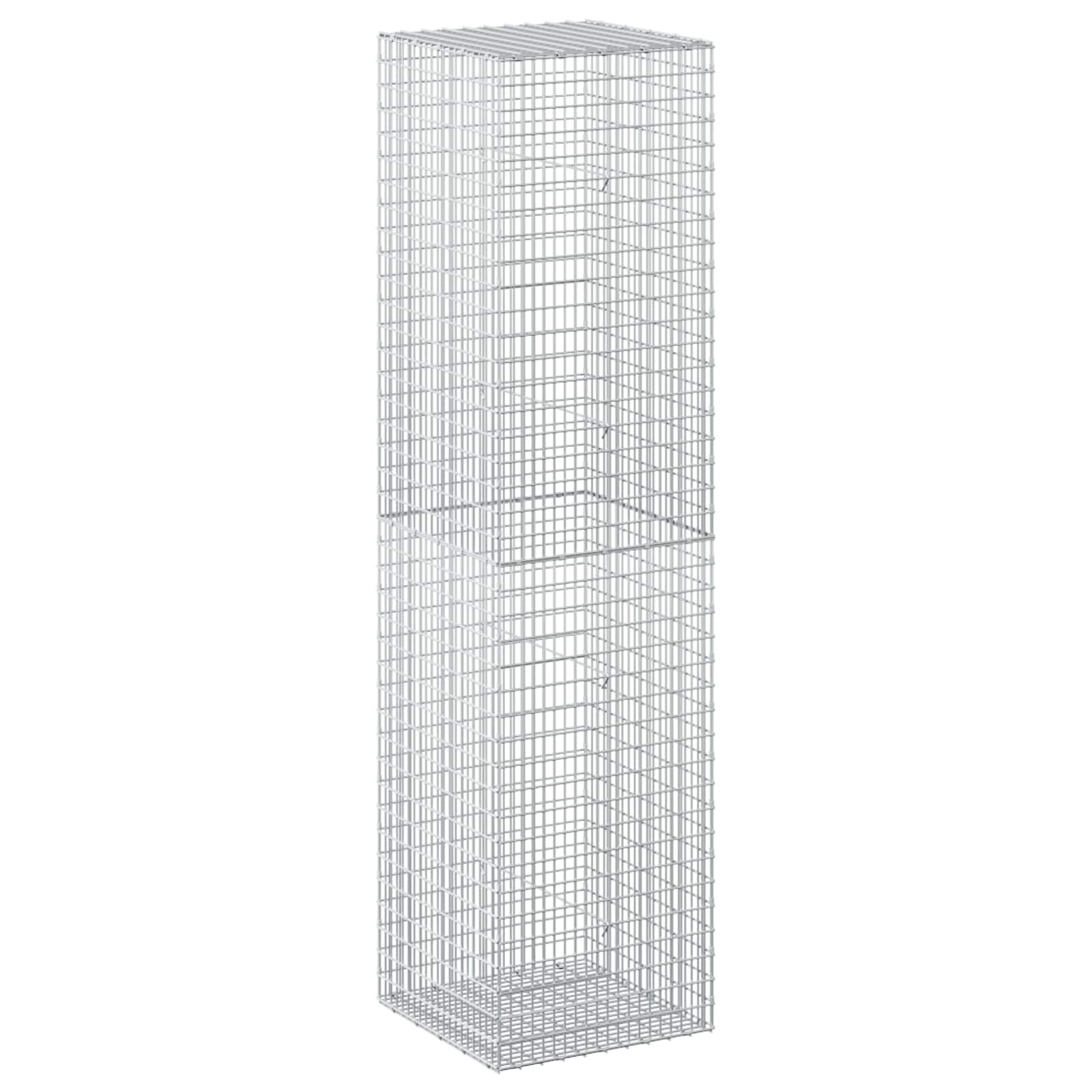 Gabion z žico 3,5 mm in mrežo 5x2,5 cm 50x50x200 cm