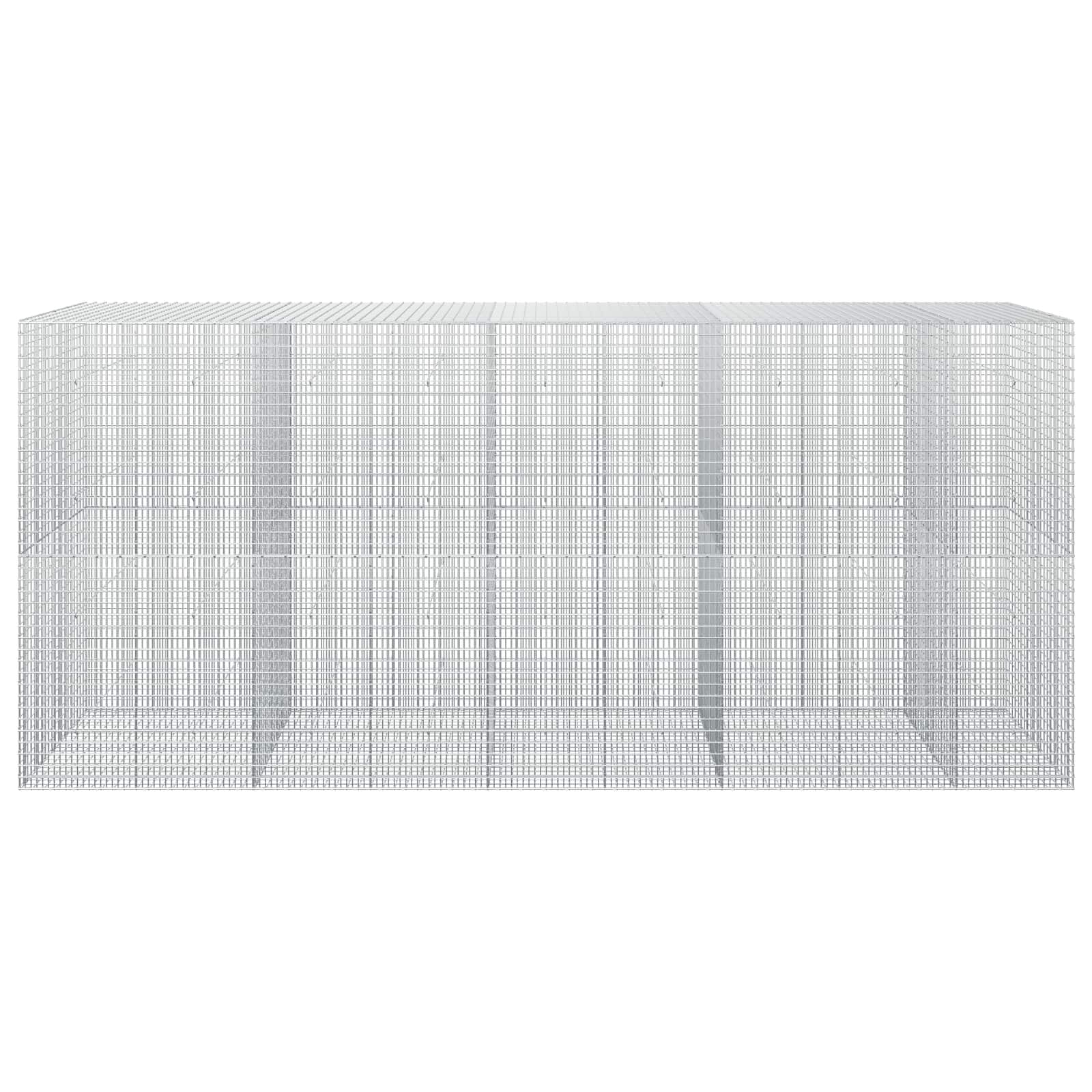 Gabion z žico 3,5 mm in mrežo 5x2,5 cm 450x50x200 cm