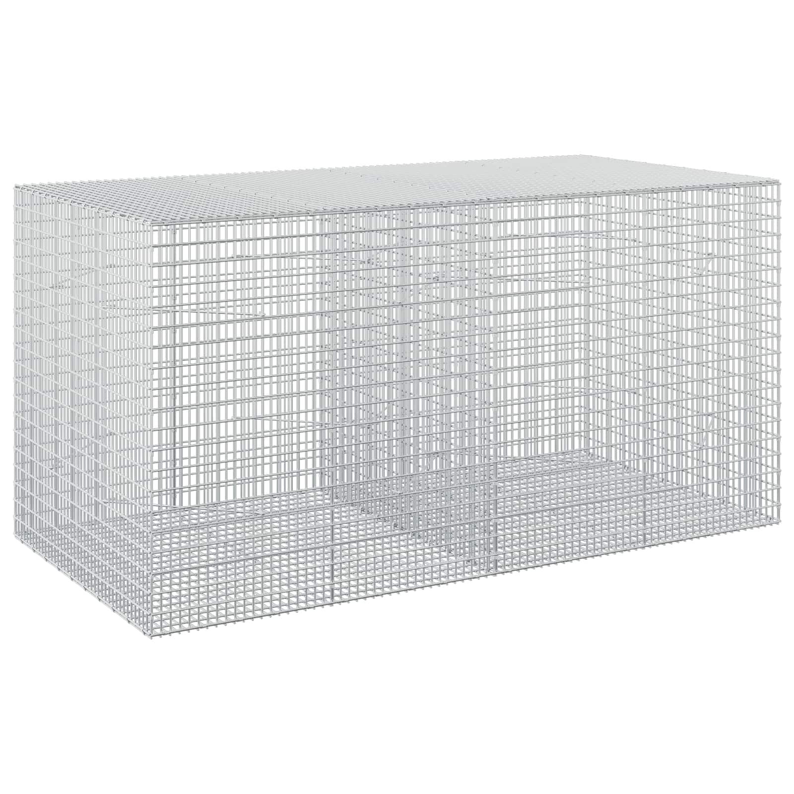 Gabion z žico 3,5 mm in mrežo 5x2,5 cm 200x100x100 cm