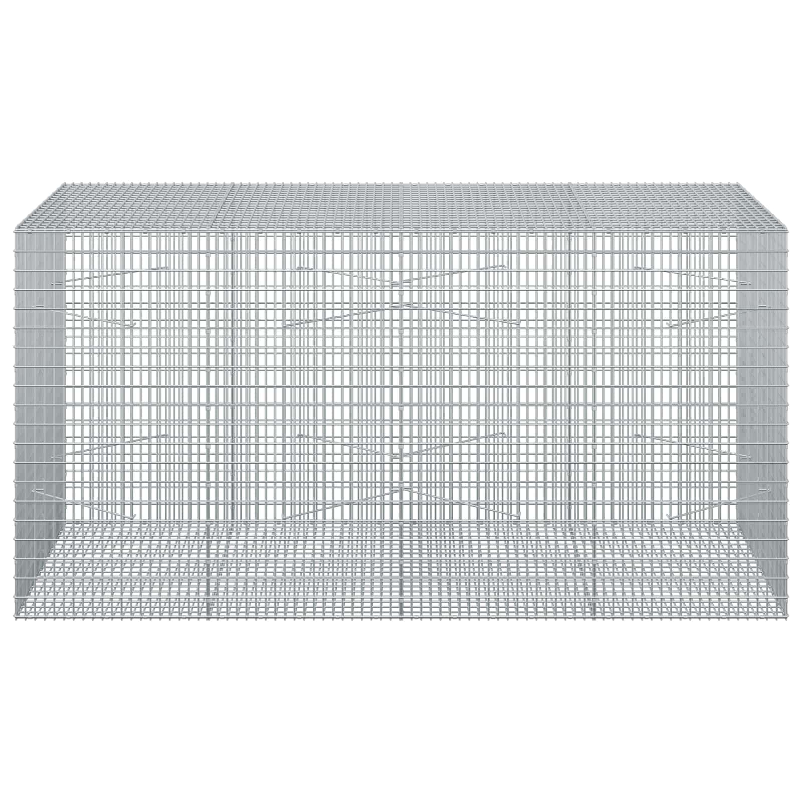 Gabion z žico 3,5 mm in mrežo 5x2,5 cm 200x100x100 cm