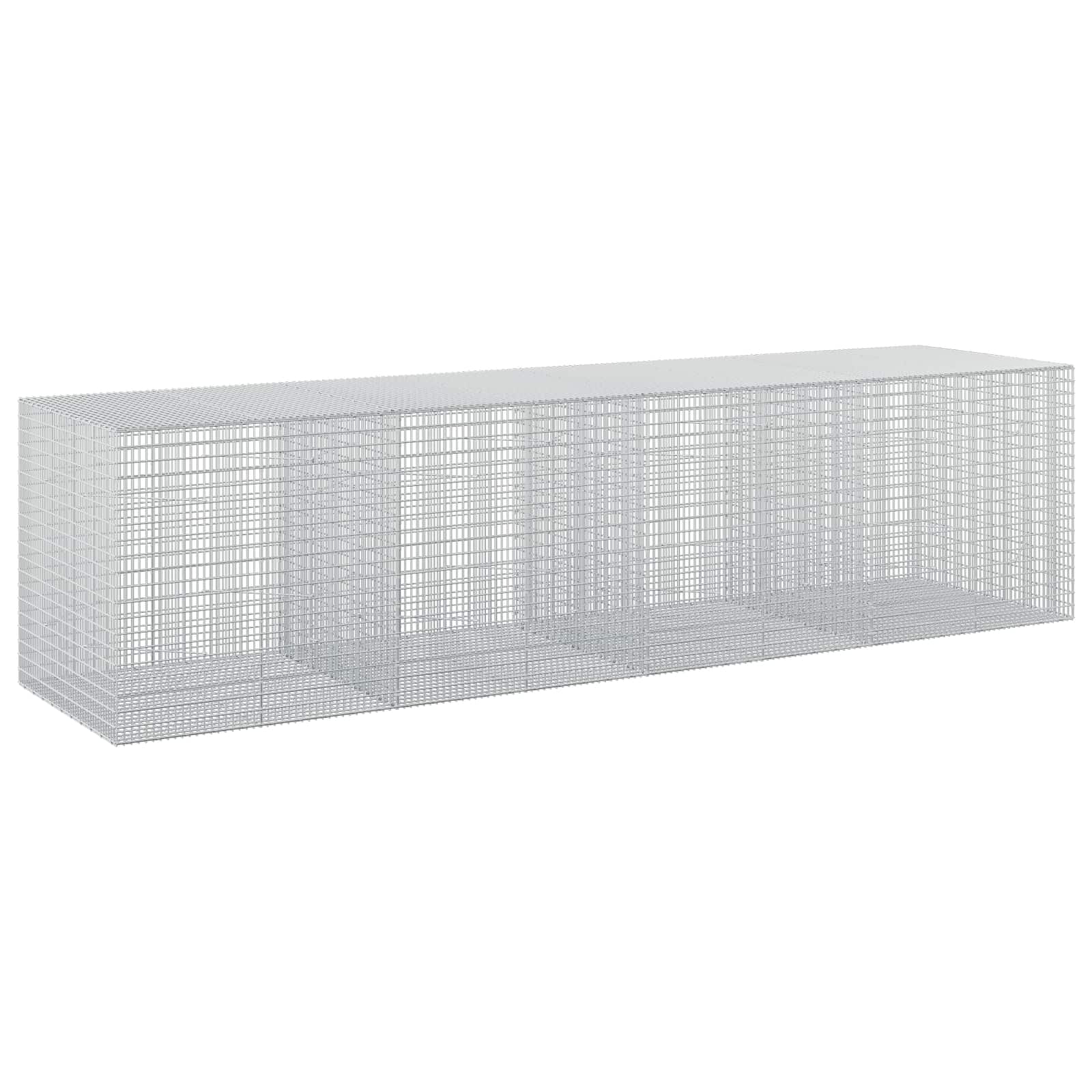 Gabion z žico 3,5 mm in mrežo 5x2,5 cm 400x100x100 cm