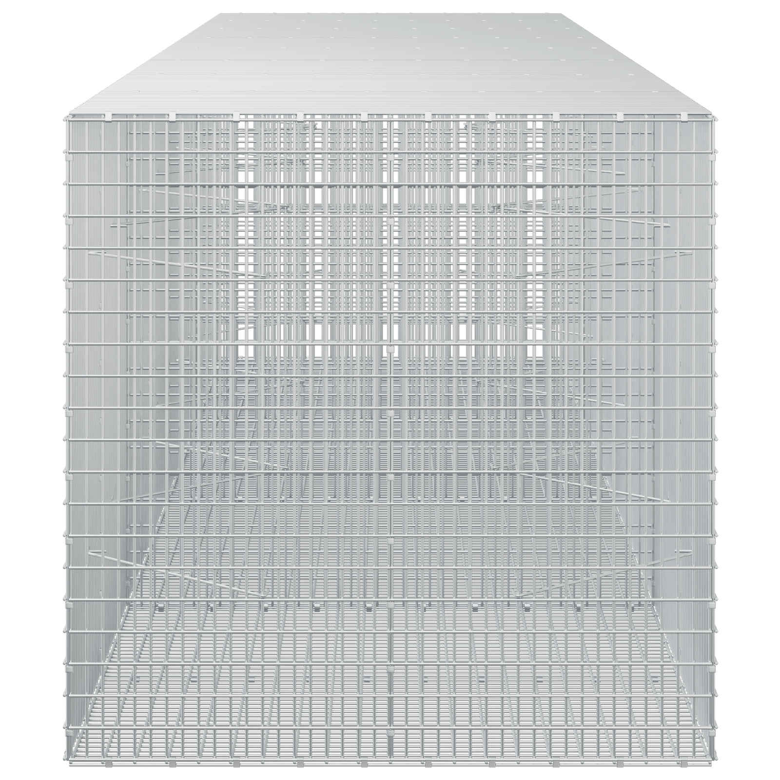 Gabion z žico 3,5 mm in mrežo 5x2,5 cm 400x100x100 cm