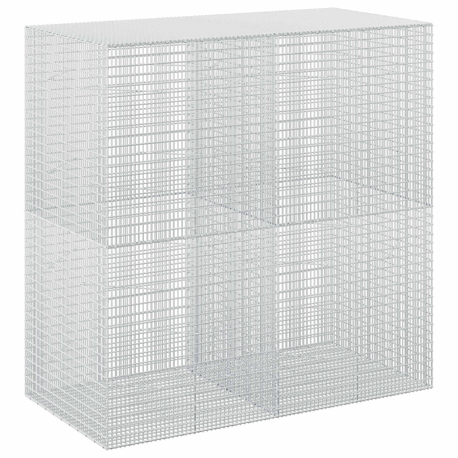 Gabion z žico 3,5 mm in mrežo 5x2,5 cm 200x100x200 cm