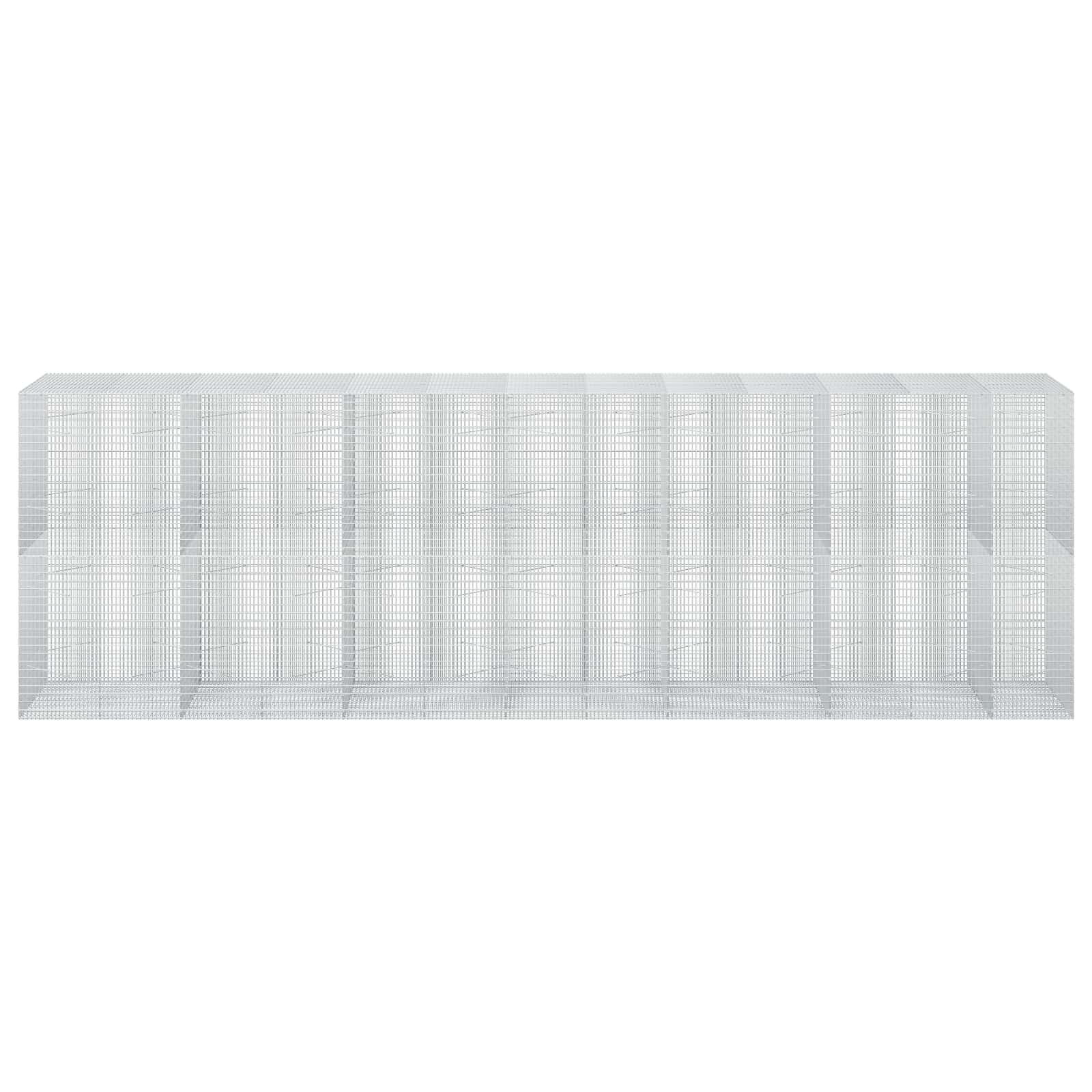 Gabion z žico 3,5 mm in mrežo 5x2,5 cm 650x100x200 cm