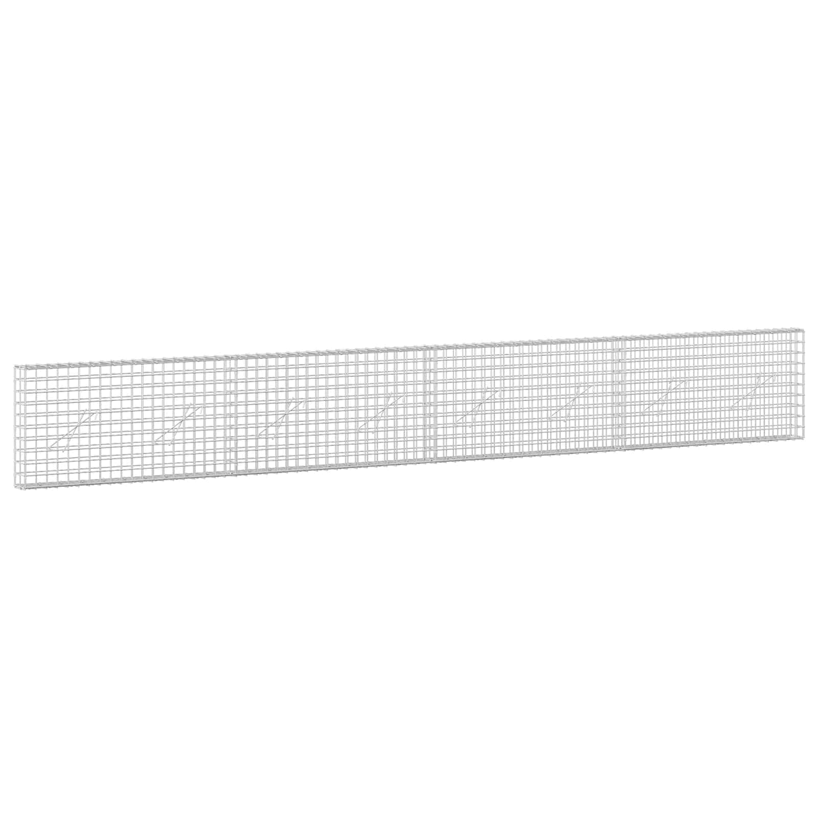Gabion z žico 3,5 mm in mrežo 5x5 cm 400x10x50 cm