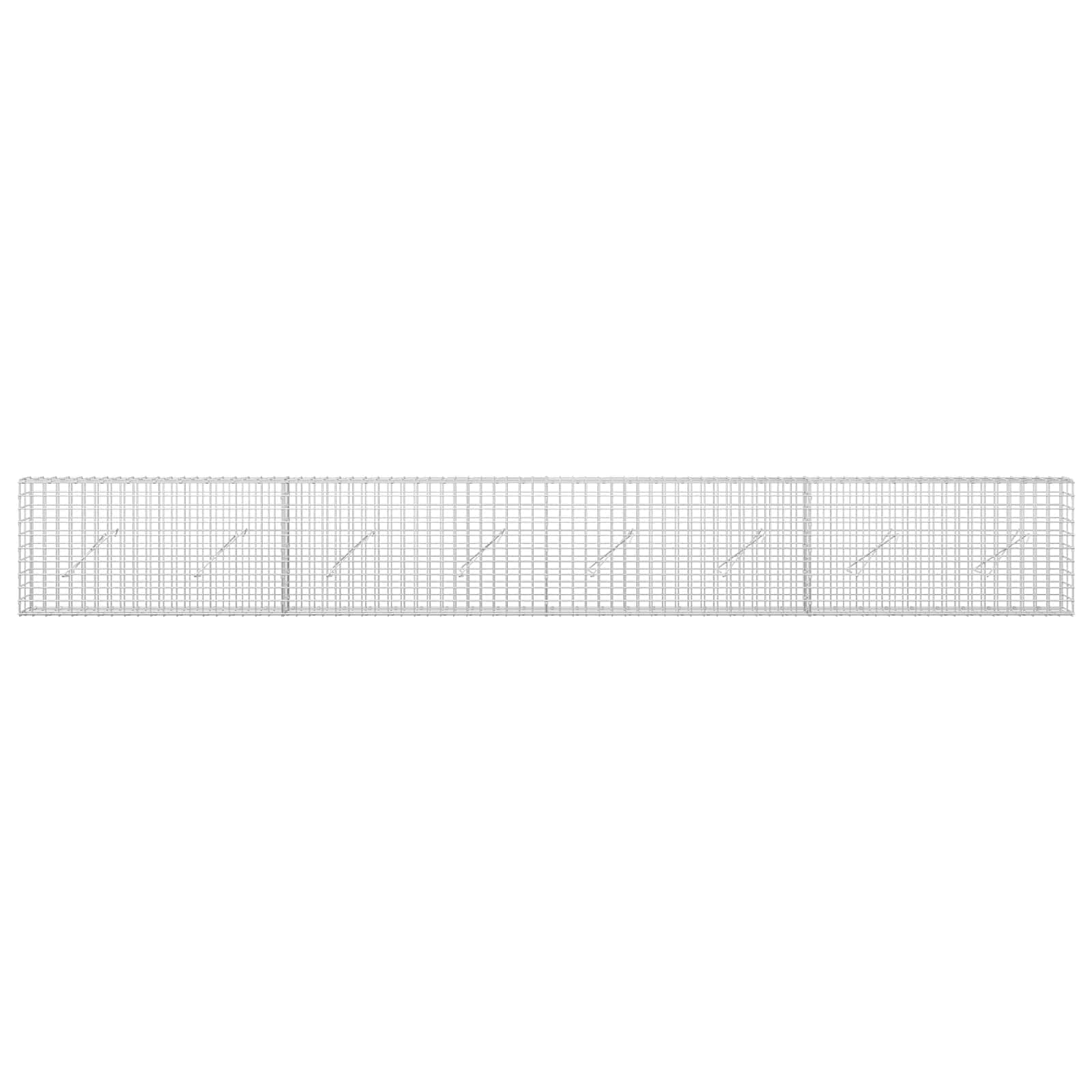 Gabion z žico 3,5 mm in mrežo 5x5 cm 400x10x50 cm