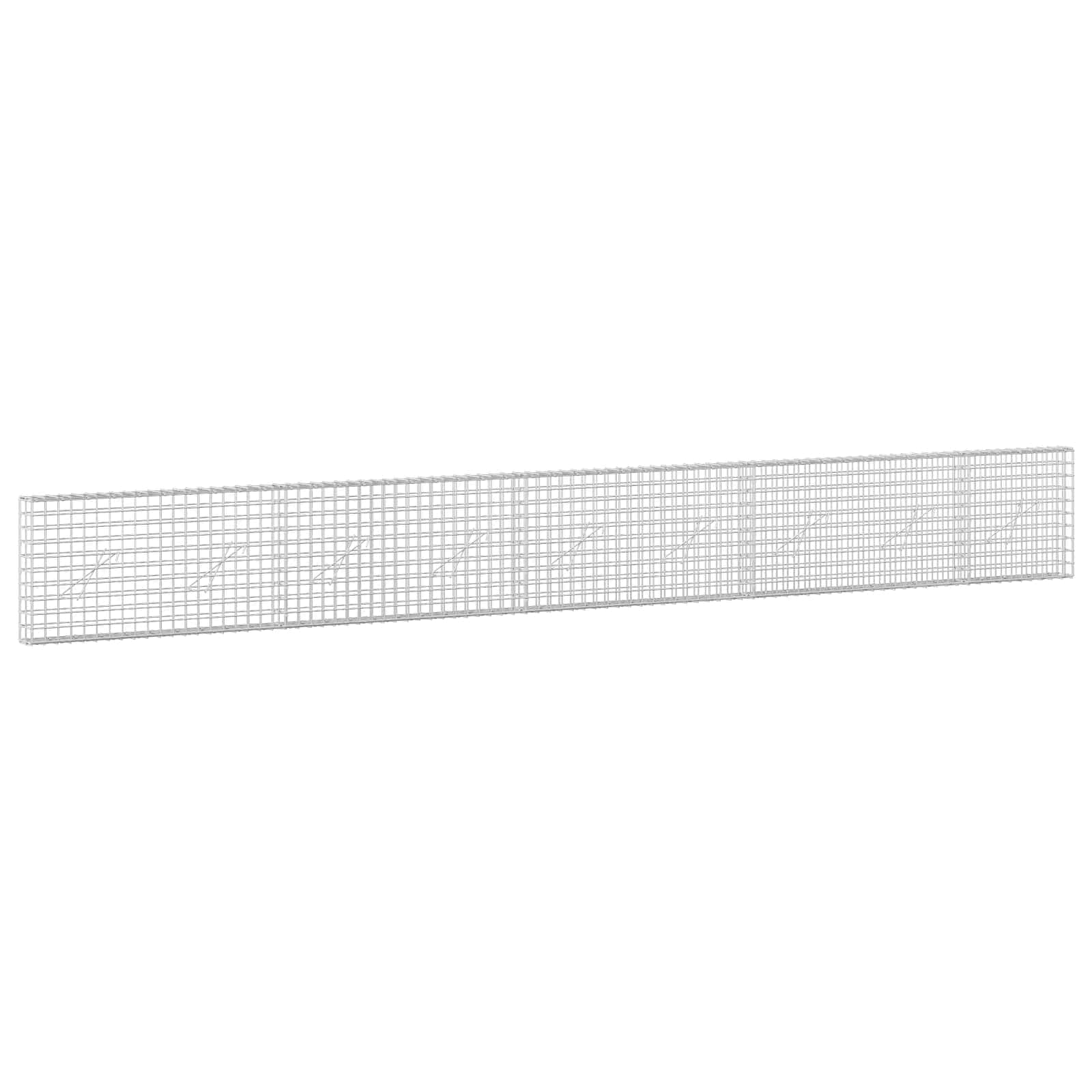 Gabion z žico 3,5 mm in mrežo 5x5 cm 450x10x50 cm