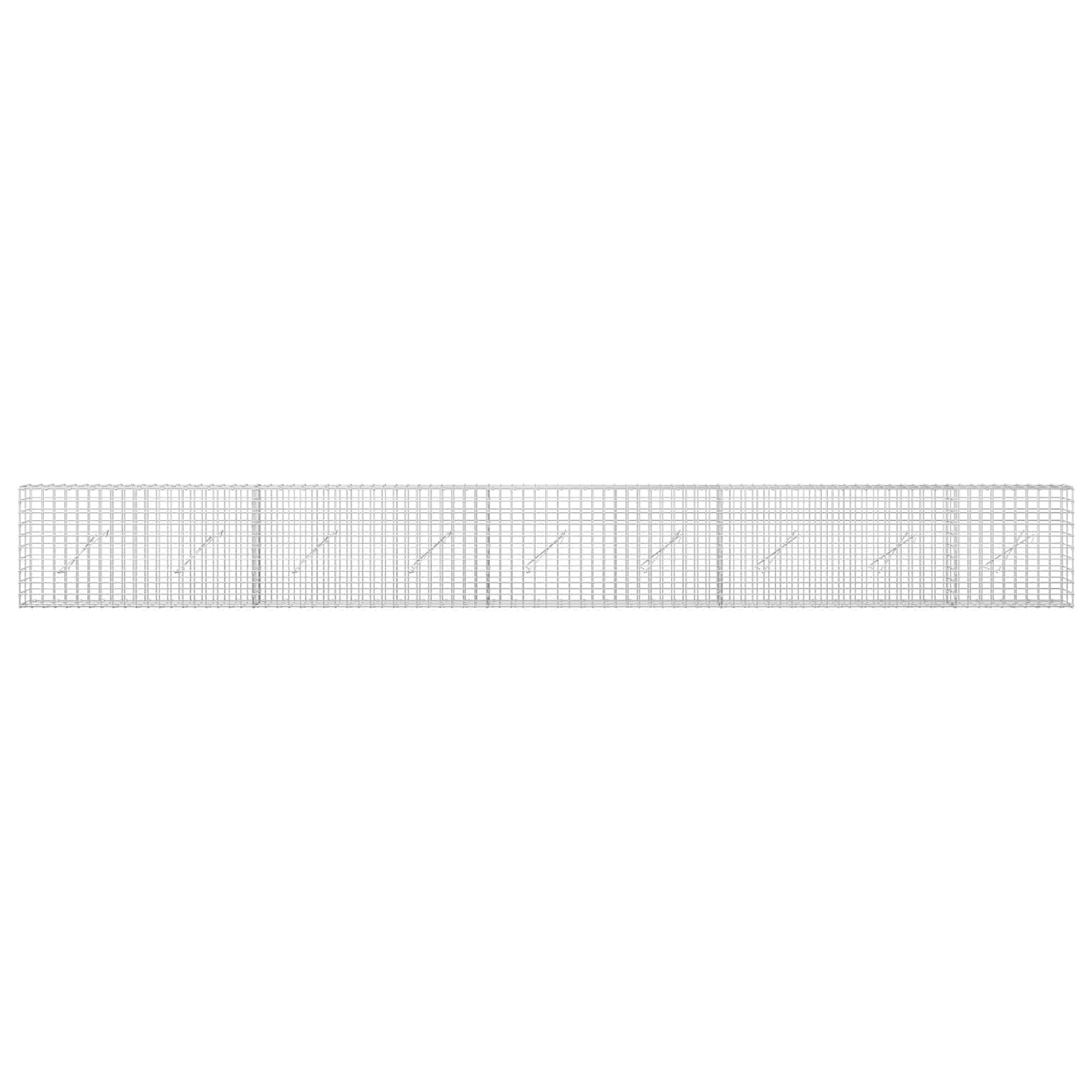 Gabion z žico 3,5 mm in mrežo 5x5 cm 450x10x50 cm