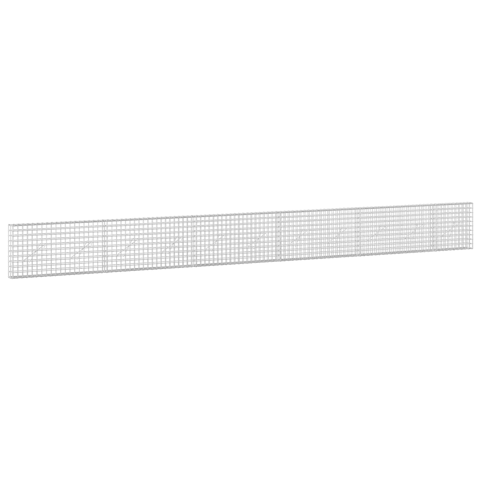 Gabion z žico 3,5 mm in mrežo 5x5 cm 550x10x50 cm