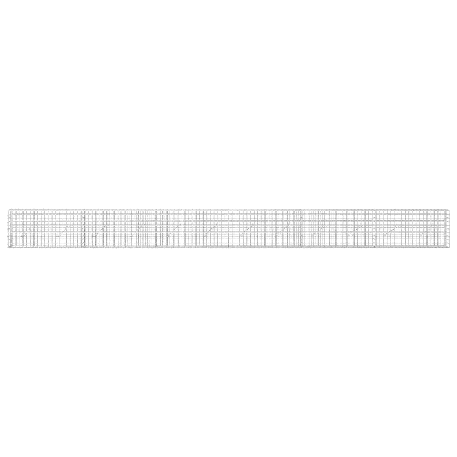 Gabion z žico 3,5 mm in mrežo 5x5 cm 600x10x50 cm