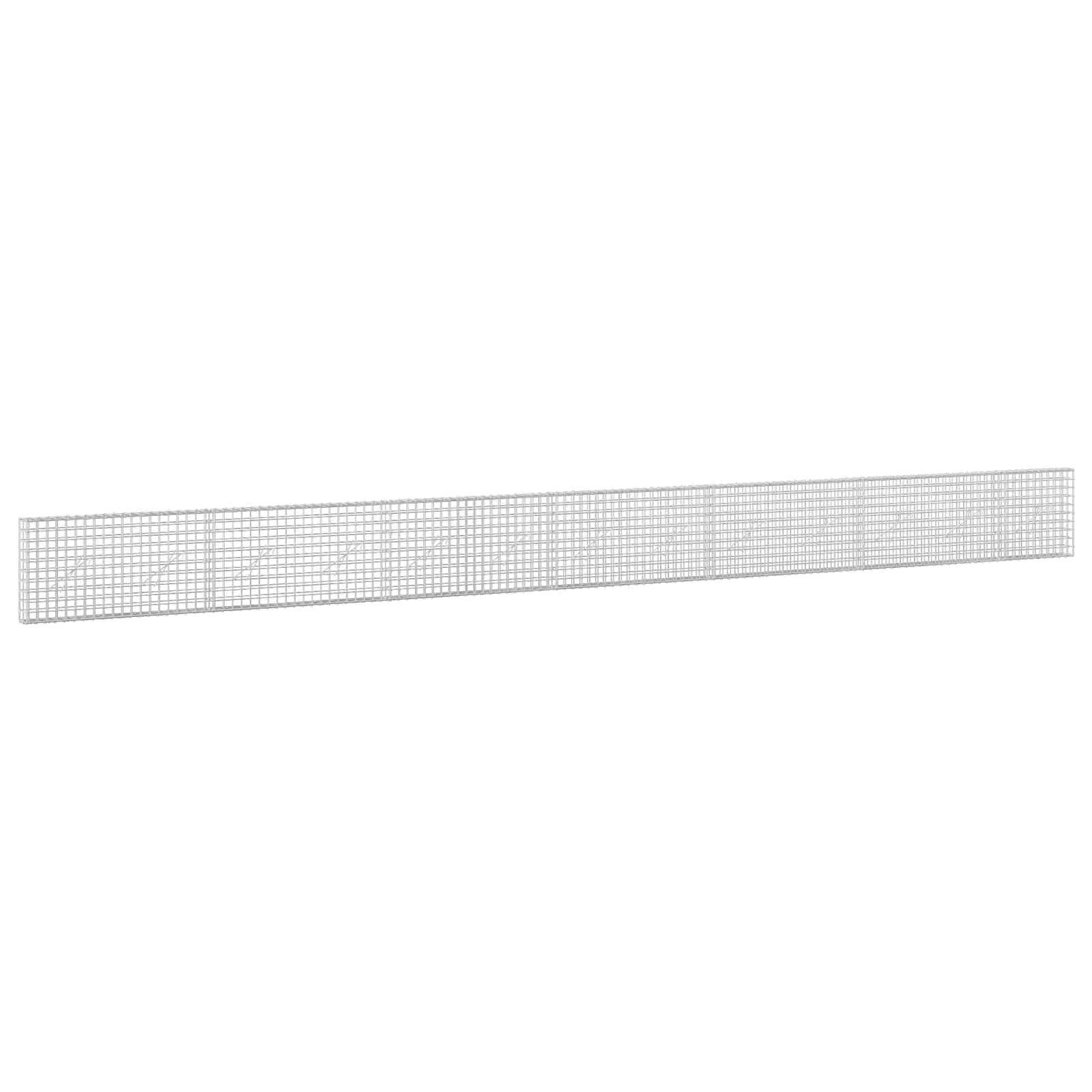 Gabion z žico 3,5 mm in mrežo 5x5 cm 650x10x50 cm