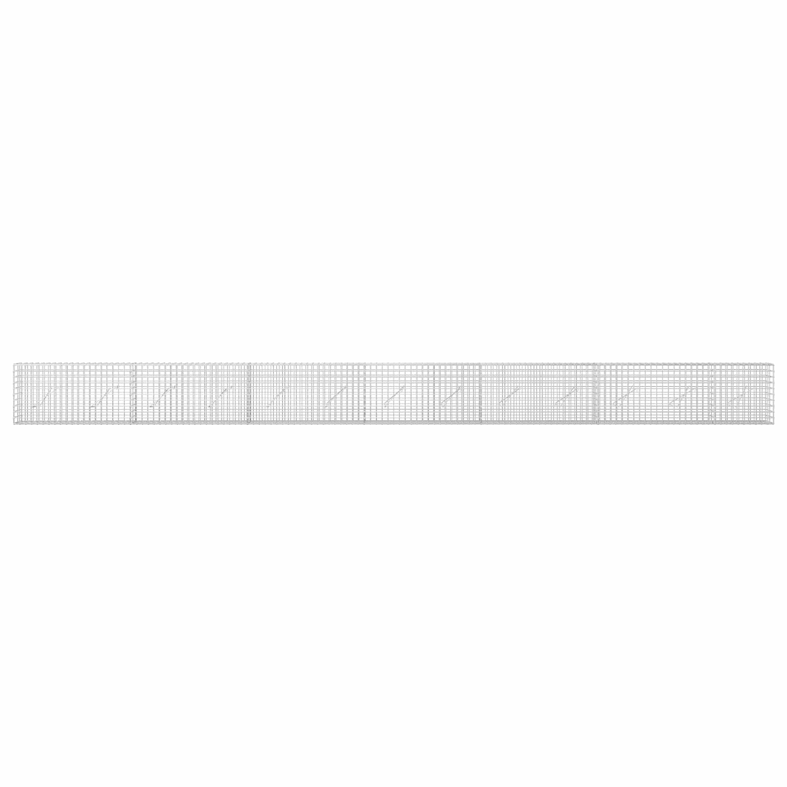 Gabion z žico 3,5 mm in mrežo 5x5 cm 650x10x50 cm