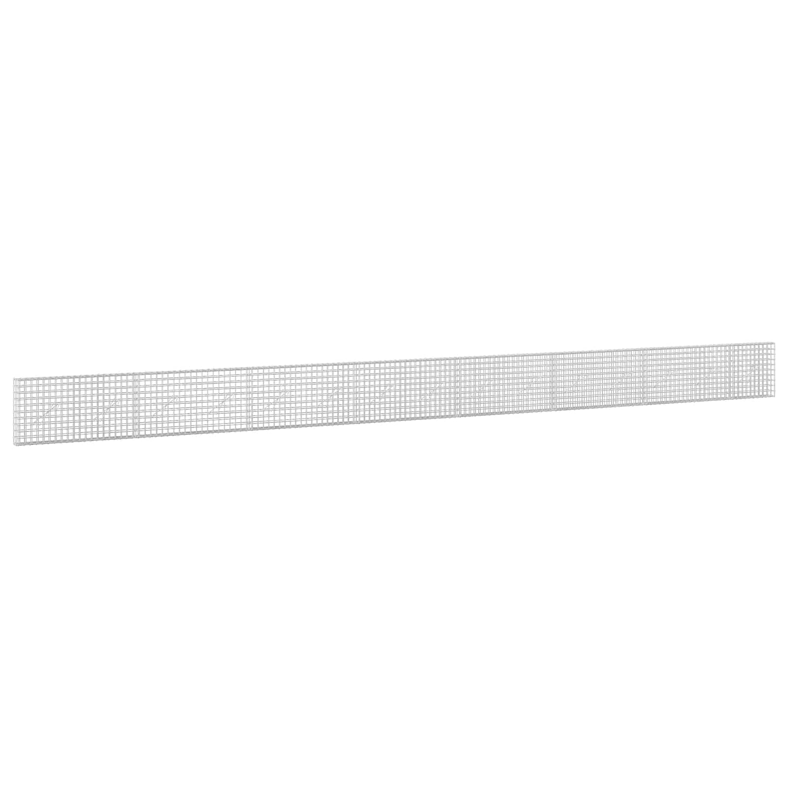 vidaXL Gabion s drátem 3,5 mm a síťkou 5x5 cm 750x10x50 cm