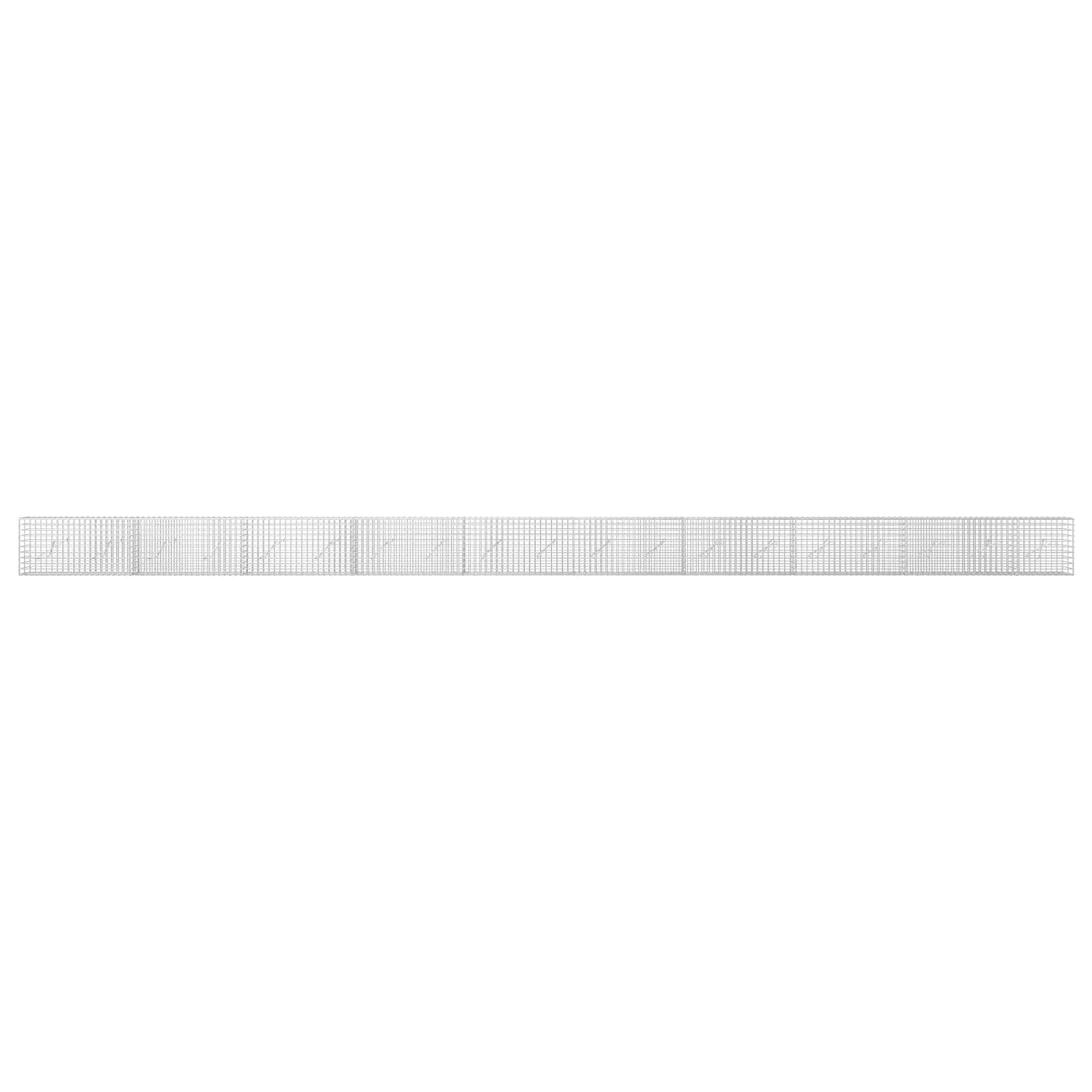 Gabion z žico 3,5 mm in mrežo 5x5 cm 950x10x50 cm