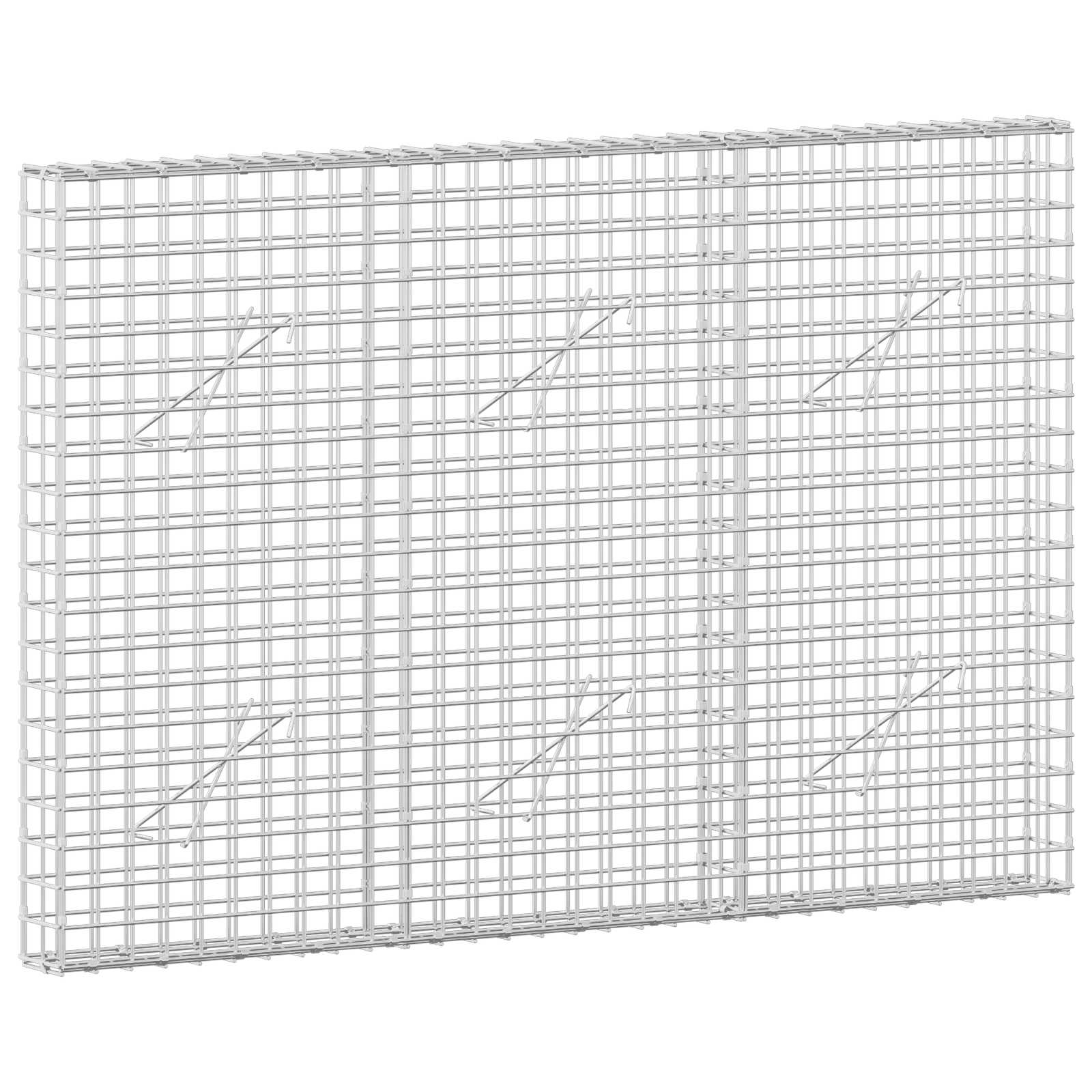 vidaXL Gabion s drátem 3,5 mm a síťkou 5x5 cm 150x10x100 cm