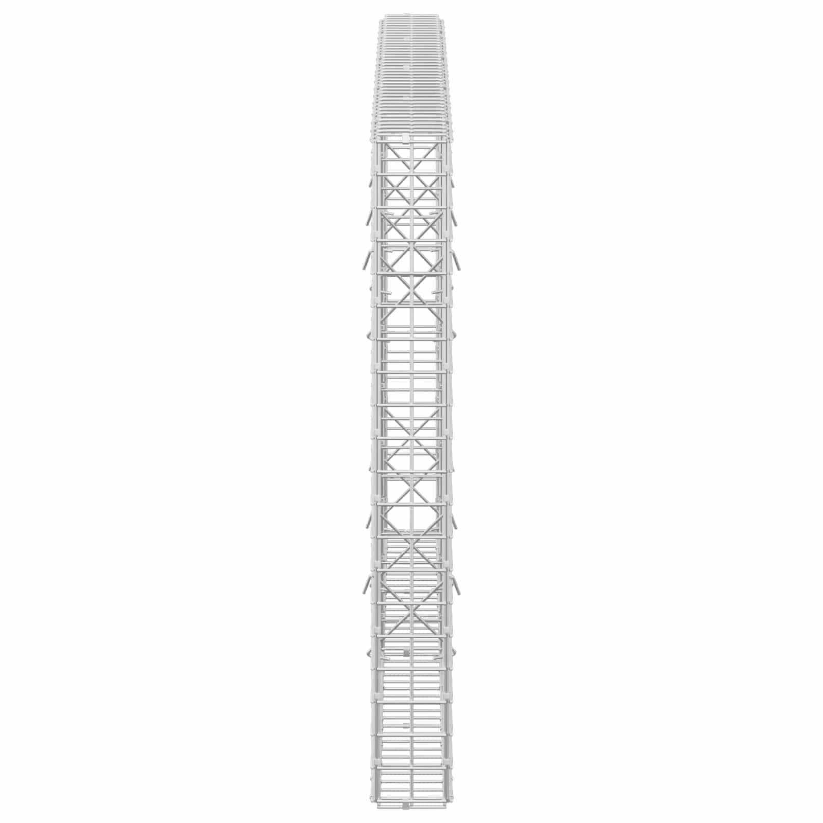 Gabion z žico 3,5 mm in mrežo 5x5 cm 200x10x100 cm