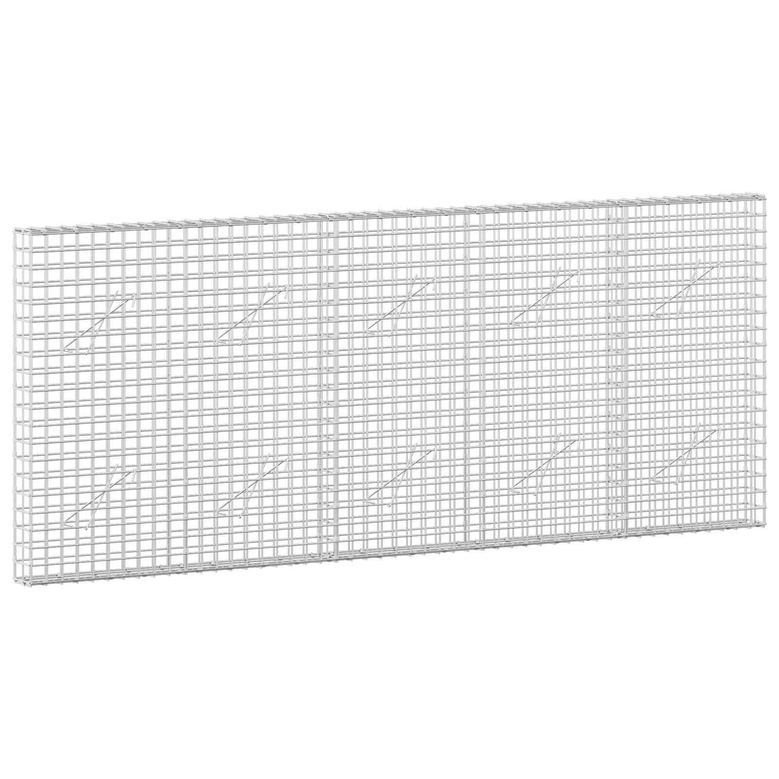 vidaXL Gabion s drátem 3,5 mm a síťkou 5x5 cm 250x10x100 cm