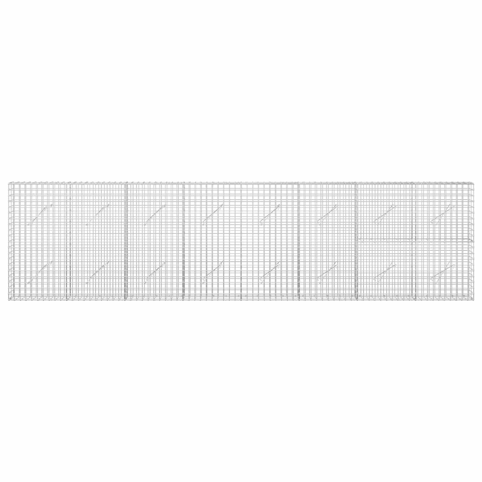 Gabion z žico 3,5 mm in mrežo 5x5 cm 400x10x100 cm