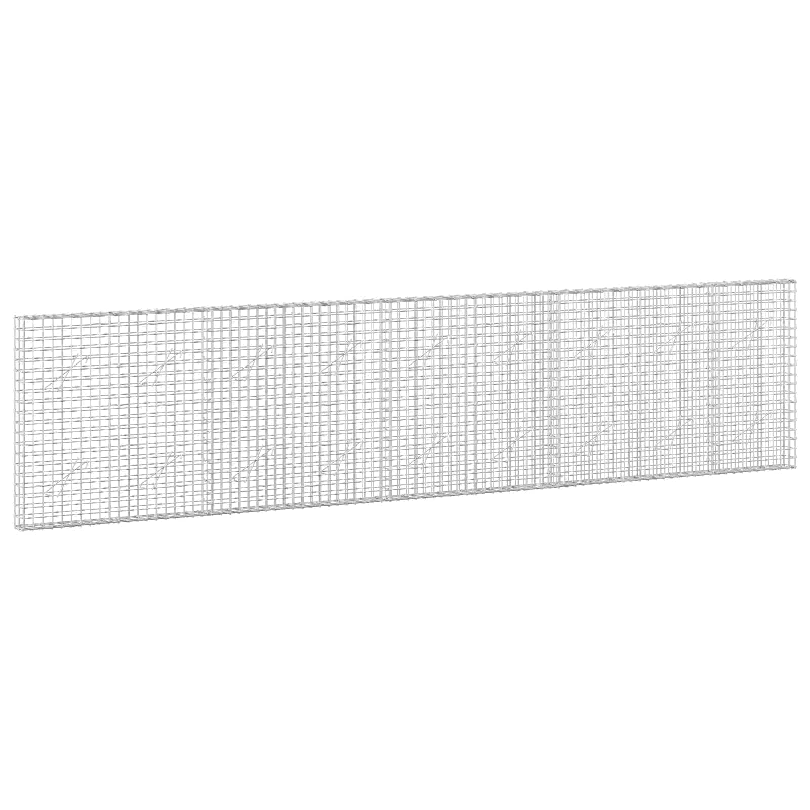 vidaXL Gabion s drátem 3,5 mm a síťkou 5x5 cm 450x10x100 cm
