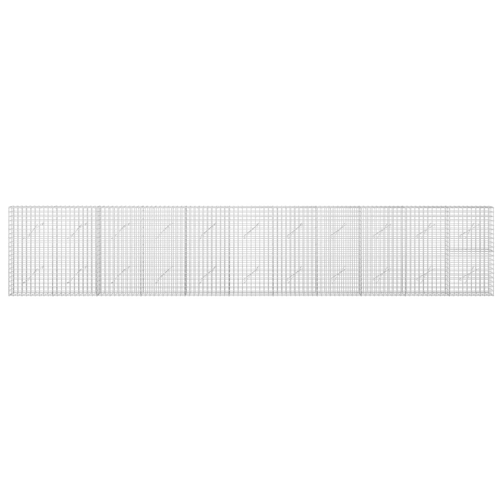 Gabion z žico 3,5 mm in mrežo 5x5 cm 550x10x100 cm