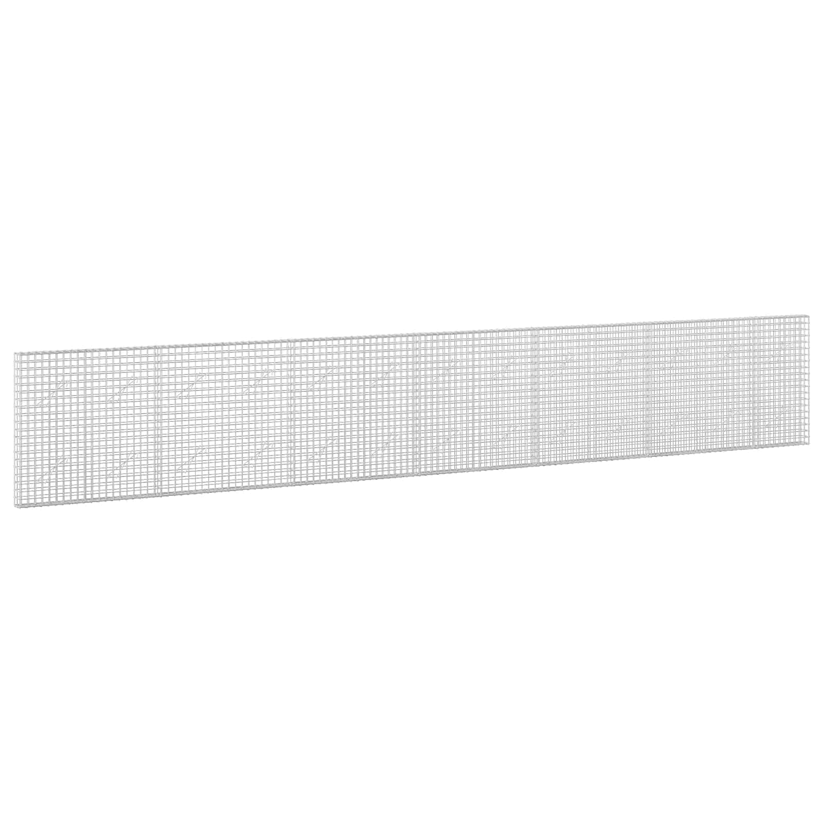 vidaXL Gabion s drátem 3,5 mm a síťkou 5x5 cm 650x10x100 cm