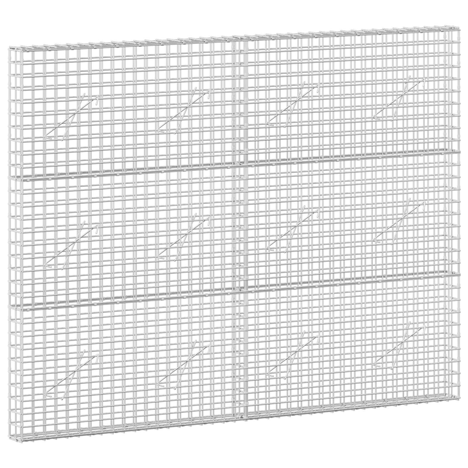 vidaXL Gabion s drátem 3,5 mm a síťkou 5x5 cm 200x10x150 cm