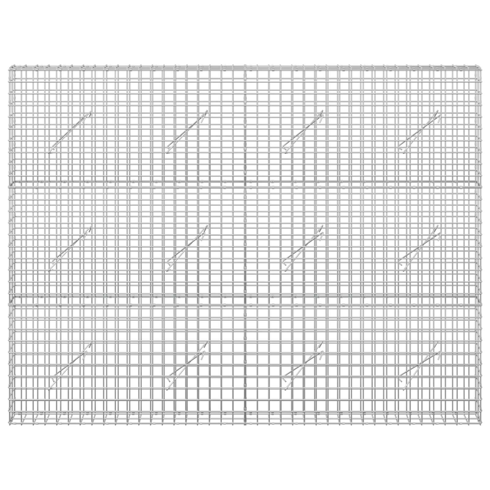 Gabion z žico 3,5 mm in mrežo 5x5 cm 200x10x150 cm