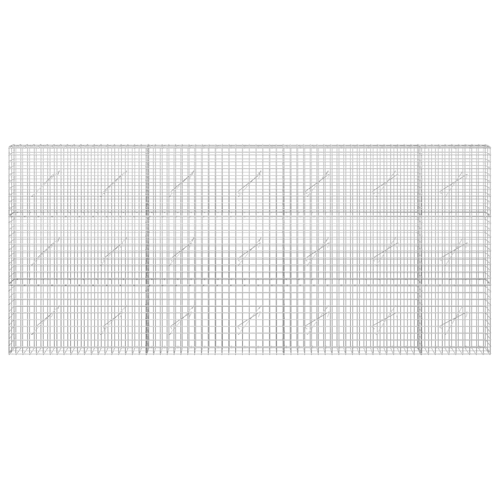 Gabion z žico 3,5 mm in mrežo 5x5 cm 350x10x150 cm